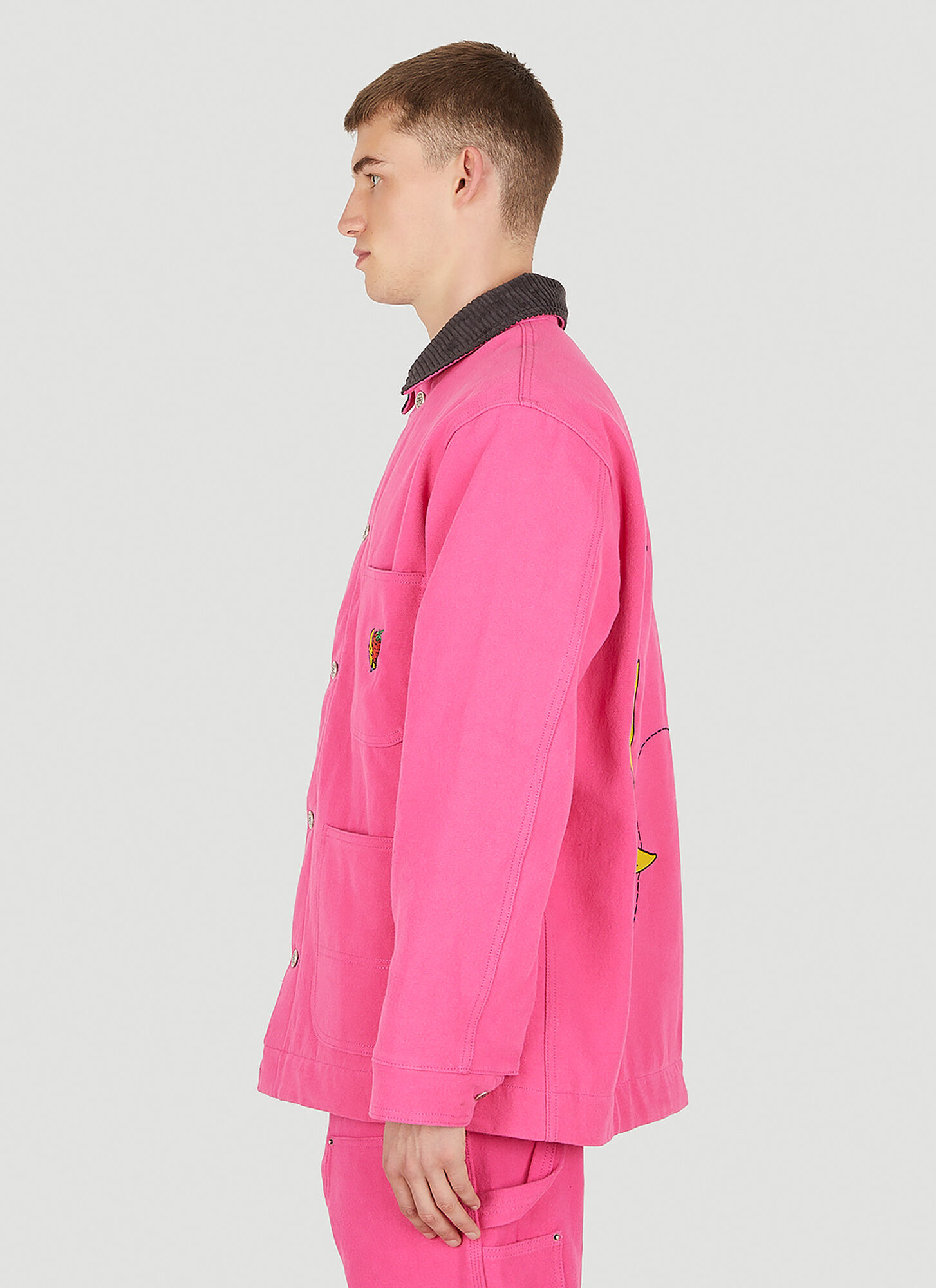  Sky High Farm Workwear Sky High Farm Workwear Workwear Canvas Chore Jacket -  Jacken Pink L 