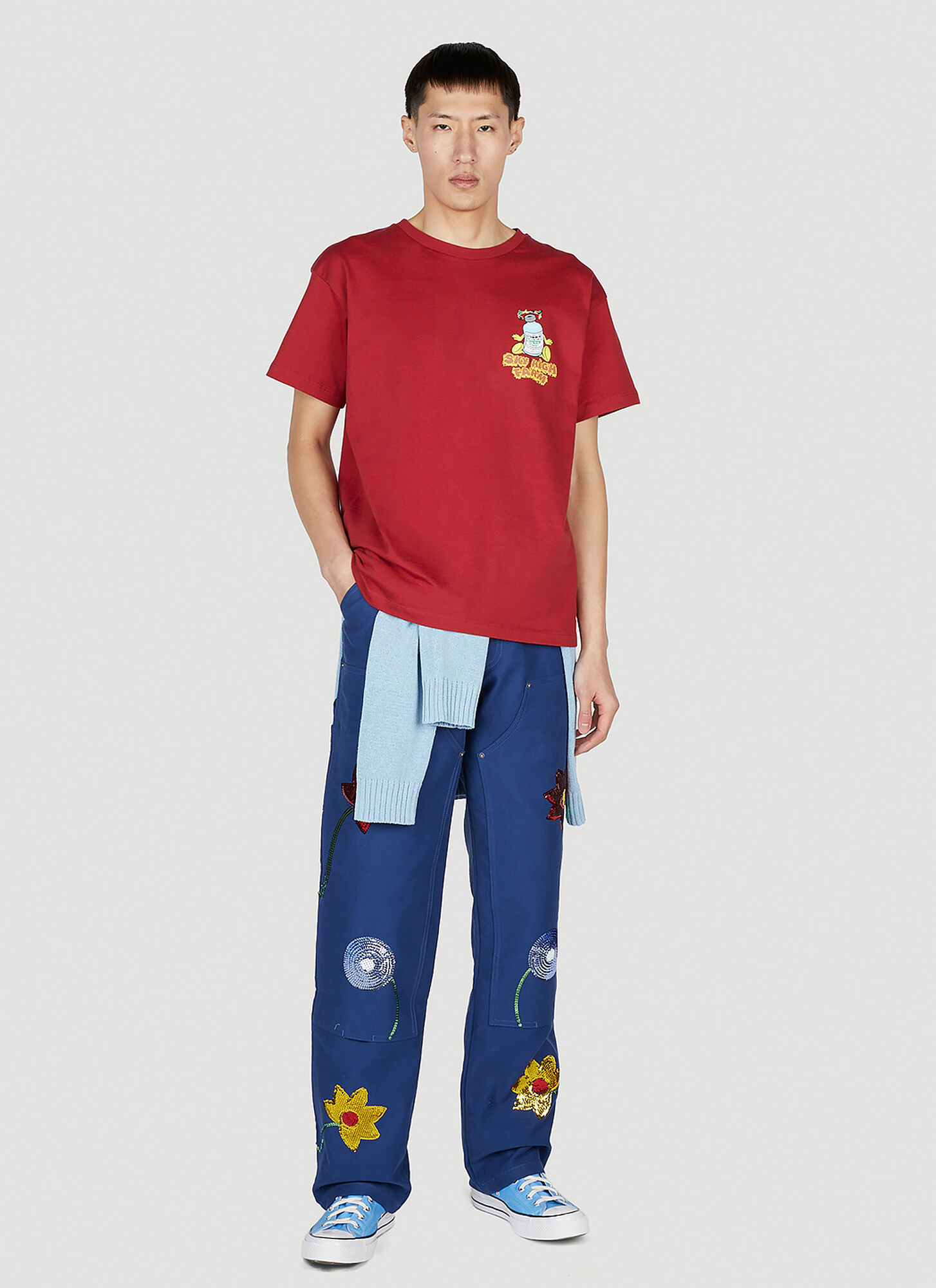  Sky High Farm Workwear Sky High Farm Workwear Printed T-shirt -  T-shirts Red L 