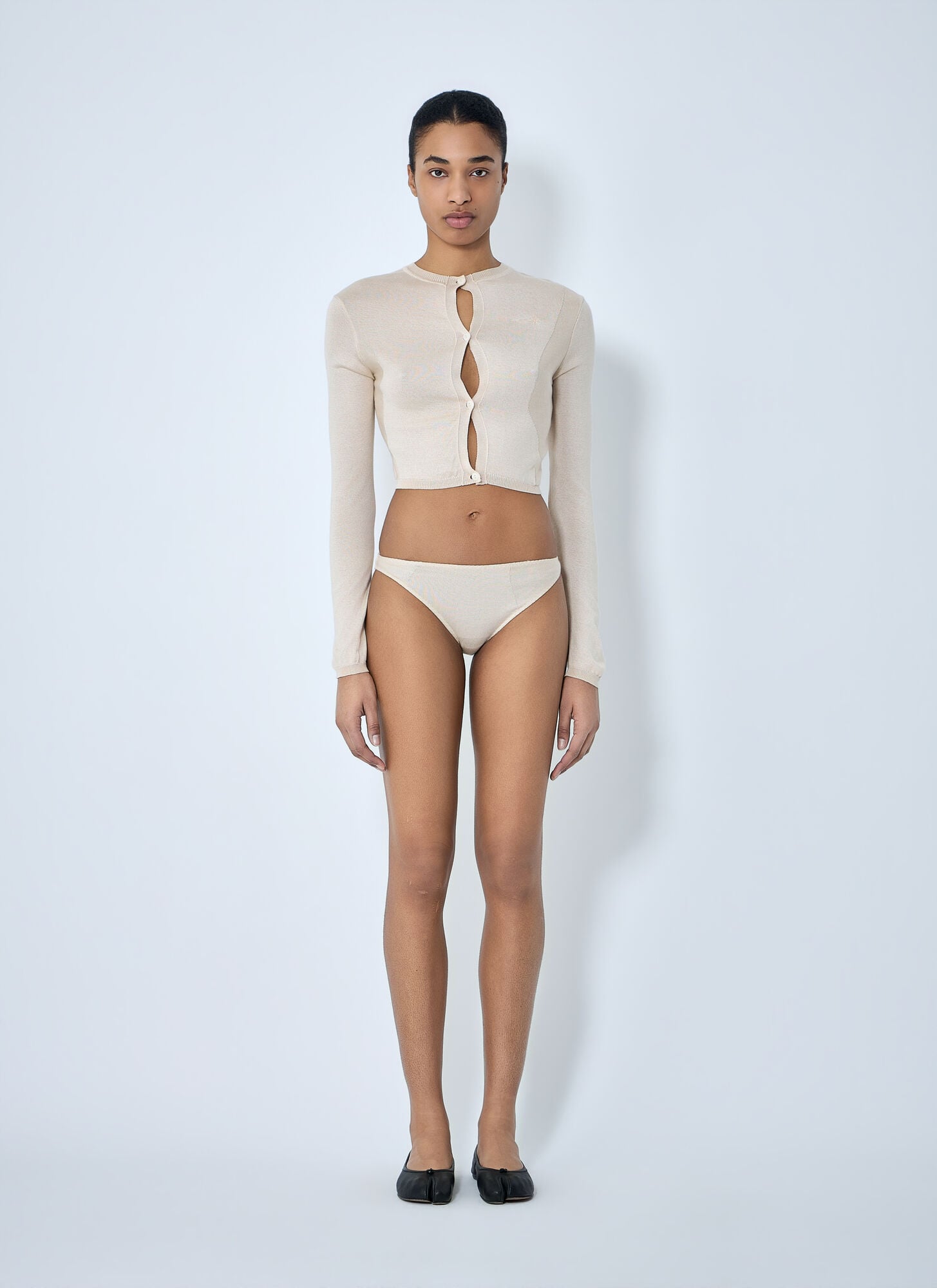  Skin Series Skin Series Textured Knit Briefs - Frau Unterwäsche Beige L 