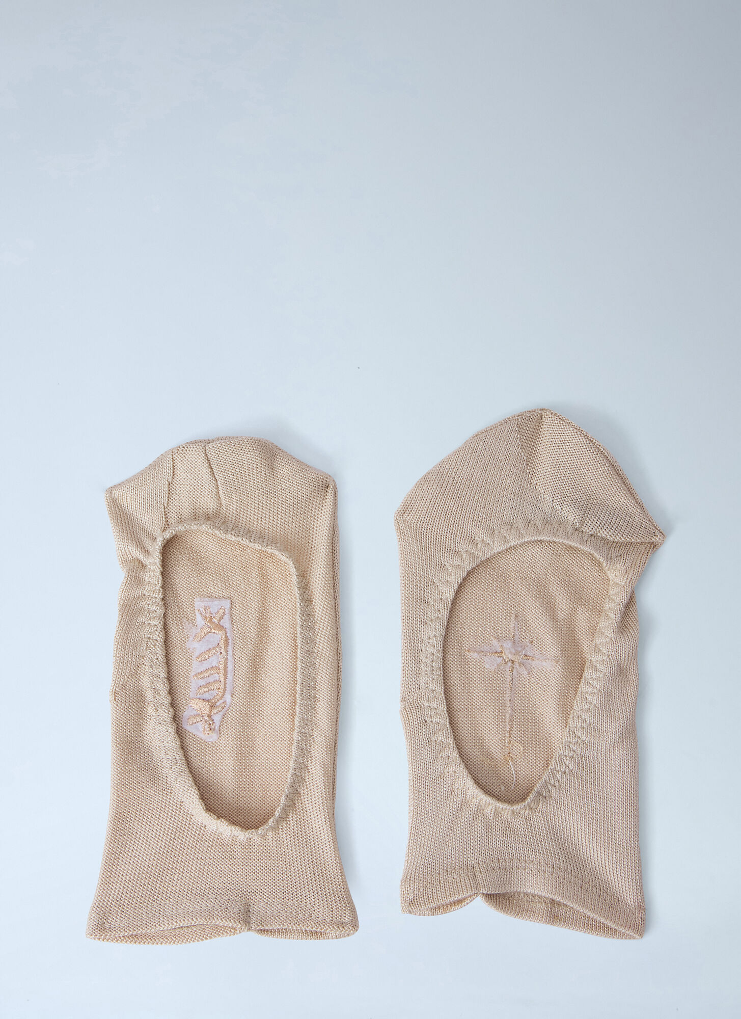  Skin Series Skin Series Embroidered Wool Socks - Frau Socken Beige S 