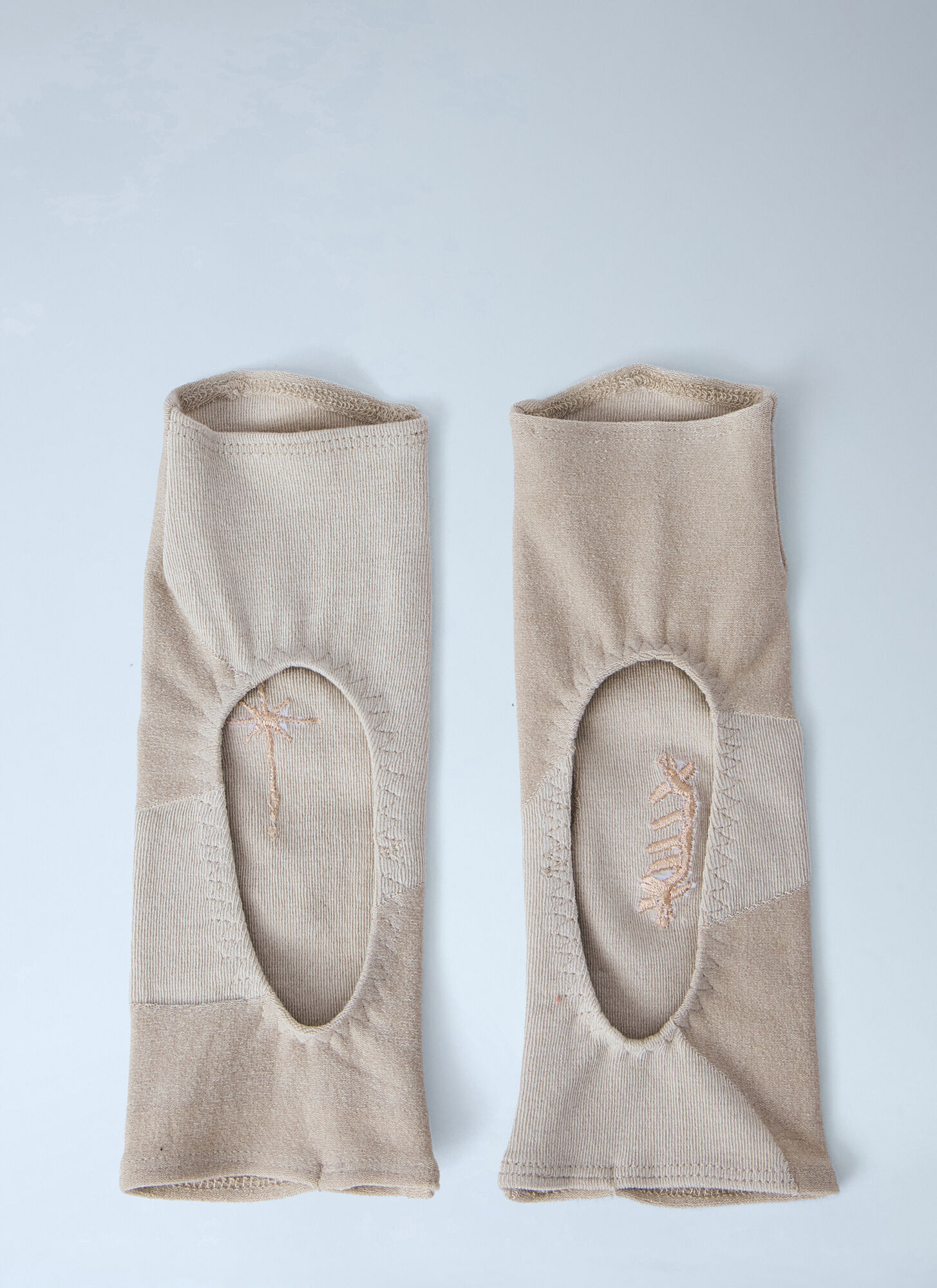  Skin Series Skin Series Embroidered Wool Socks - Frau Socken Beige S 