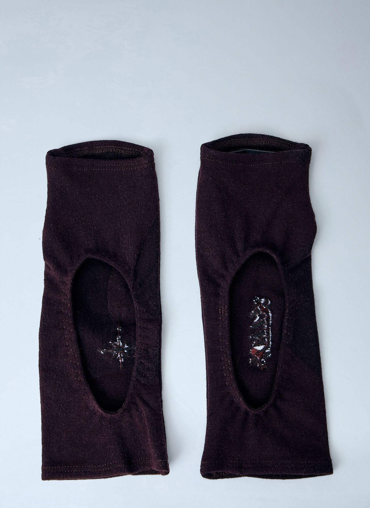  Skin Series Skin Series Embroidered Wool Socks - Frau Socken Brown S 