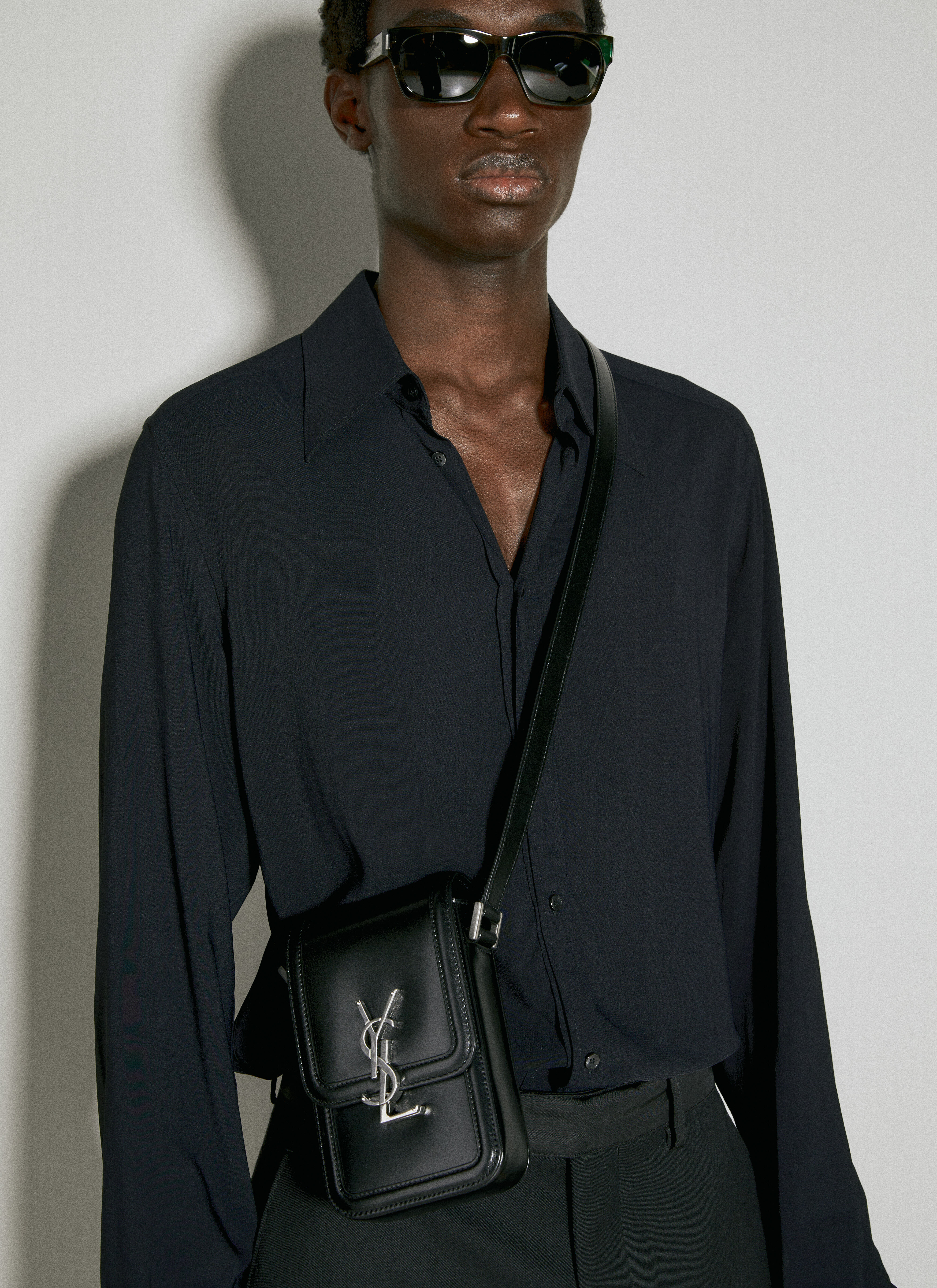 ショルダーバッグ・ポシェット Saint Laurent 'Solferino' midi crossbody bag Saint Laurent - Solferino Chartreuse Crossbody Bag