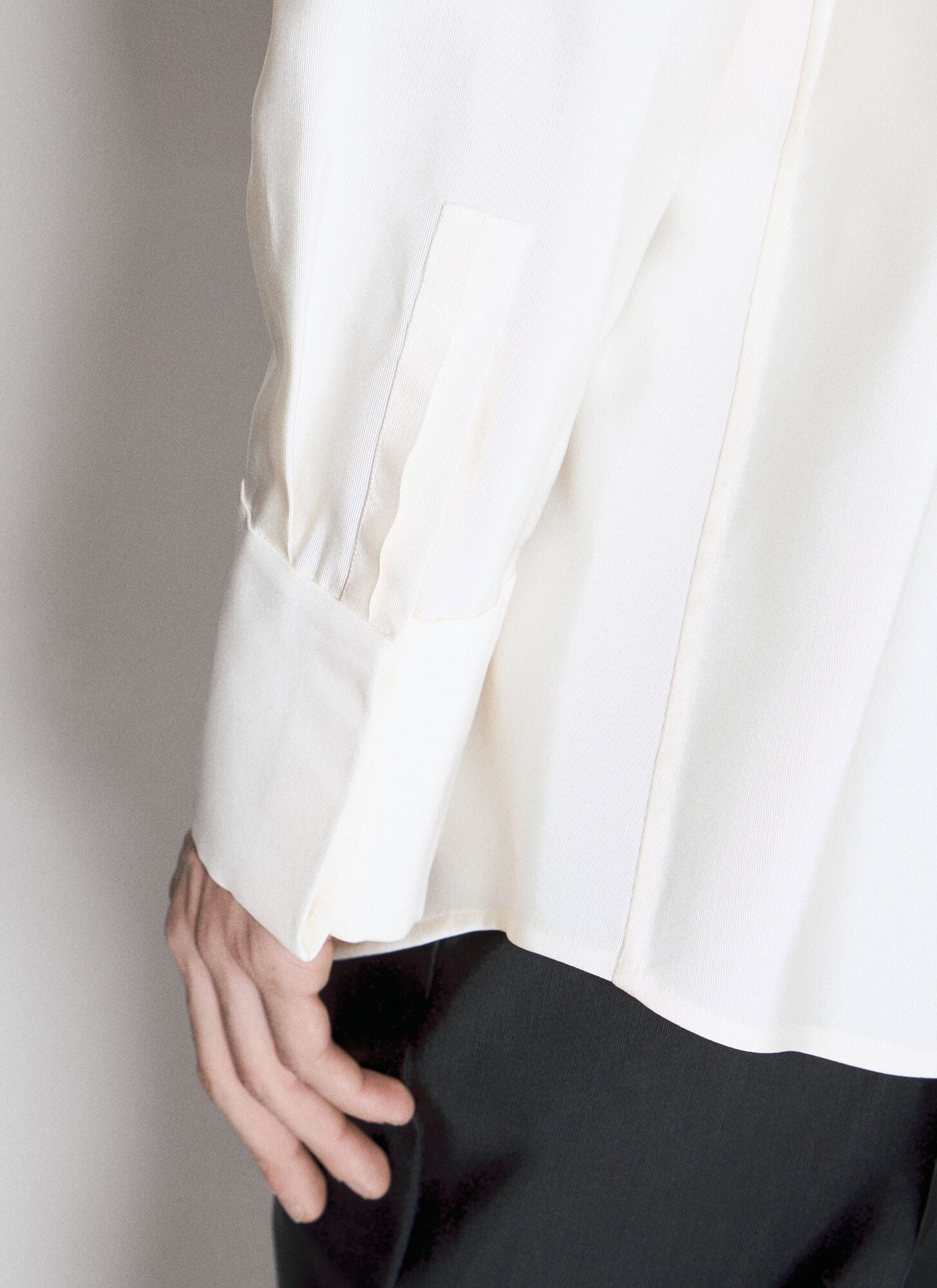  Saint Laurent Saint Laurent Faille Overshirt - Mann Hemden White One Size 