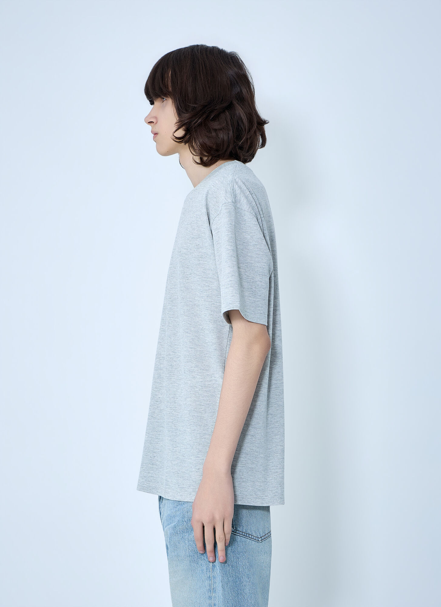  Saint Laurent Saint Laurent Cassandre Oversize T-shirt - Mann T-shirts Grey L 