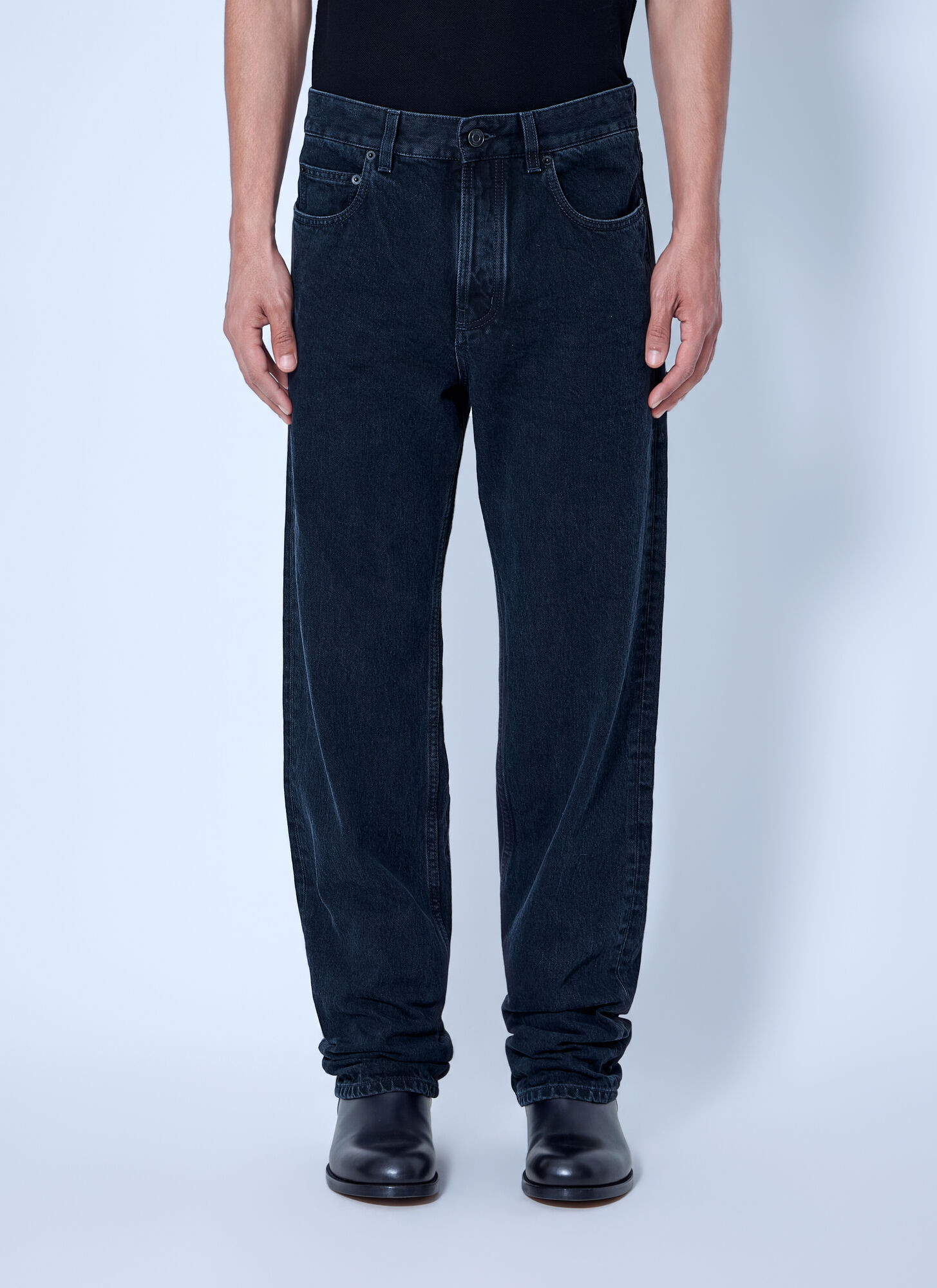 Saint Laurent Relax Tapered Jeans - Man Jeans Black 30