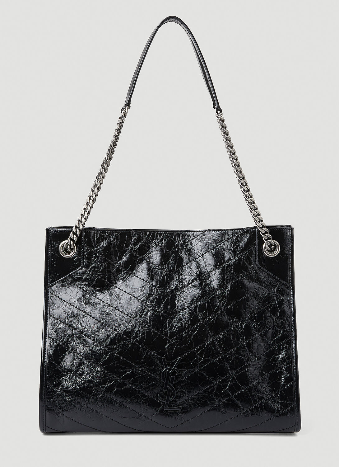 Shop Saint Laurent Niki Shoulder Bag In Black