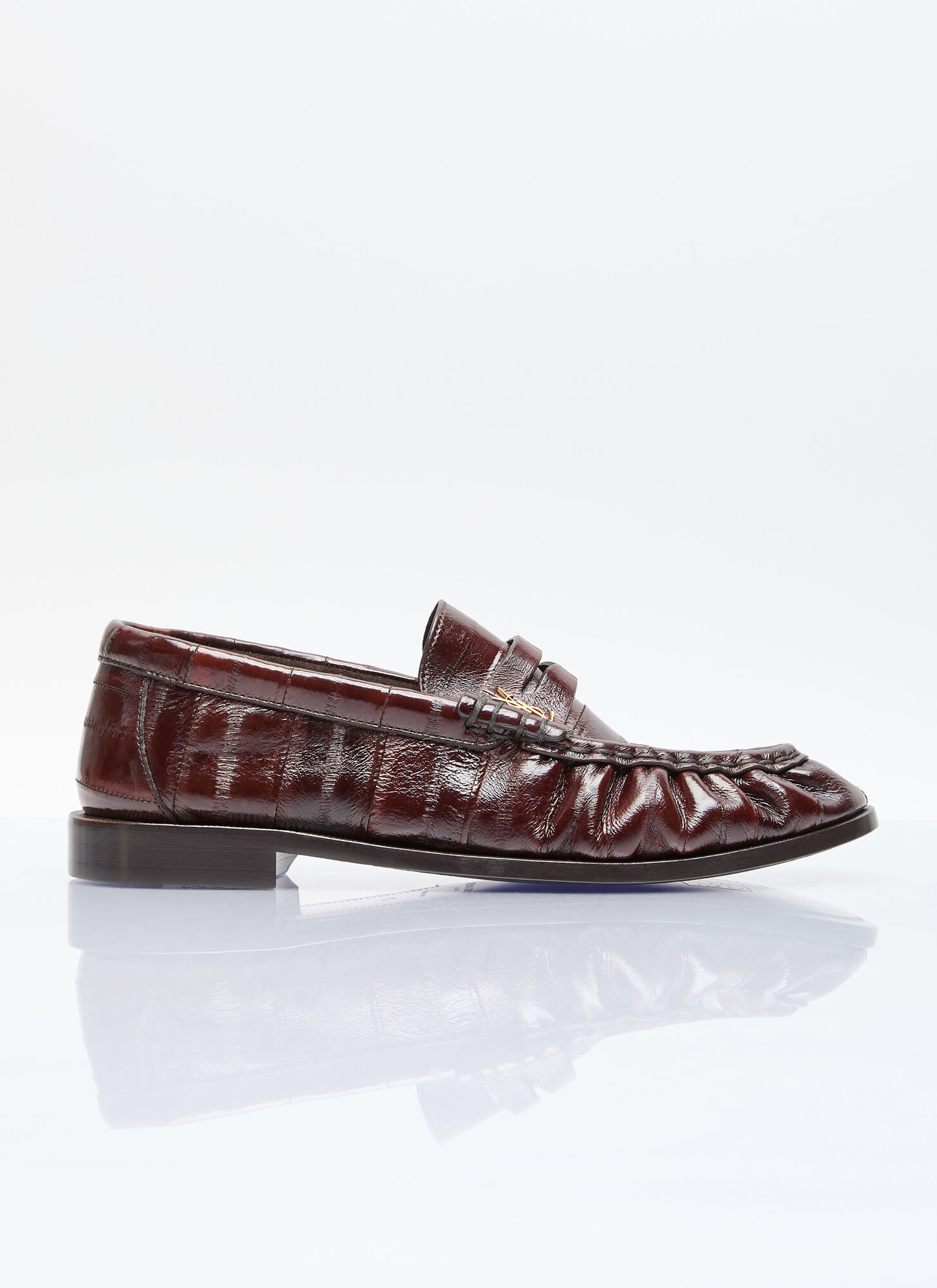 Saint Laurent Le Loafers In Brown
