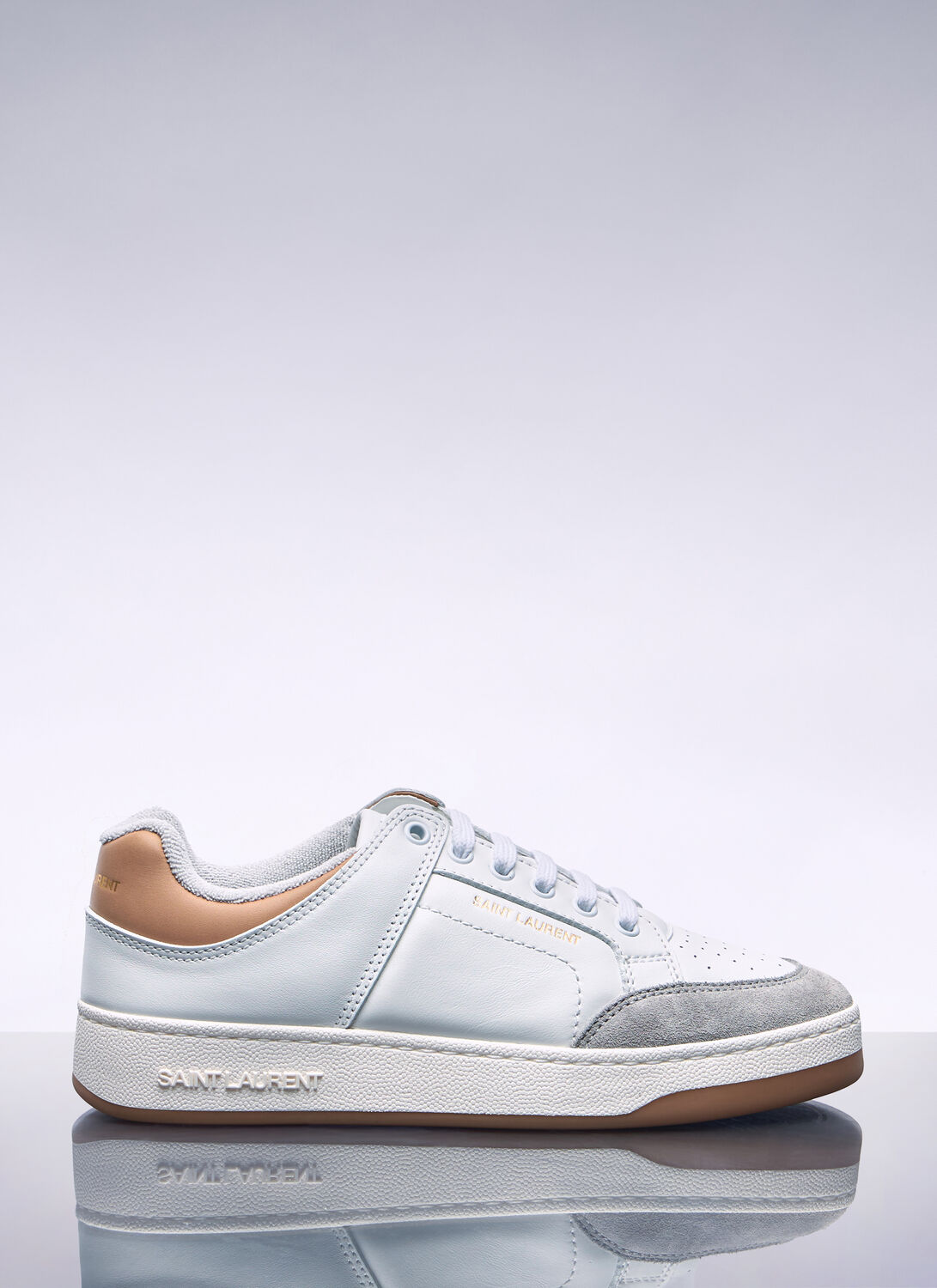 Saint Laurent Sl 61 Low Top Sneakers In White