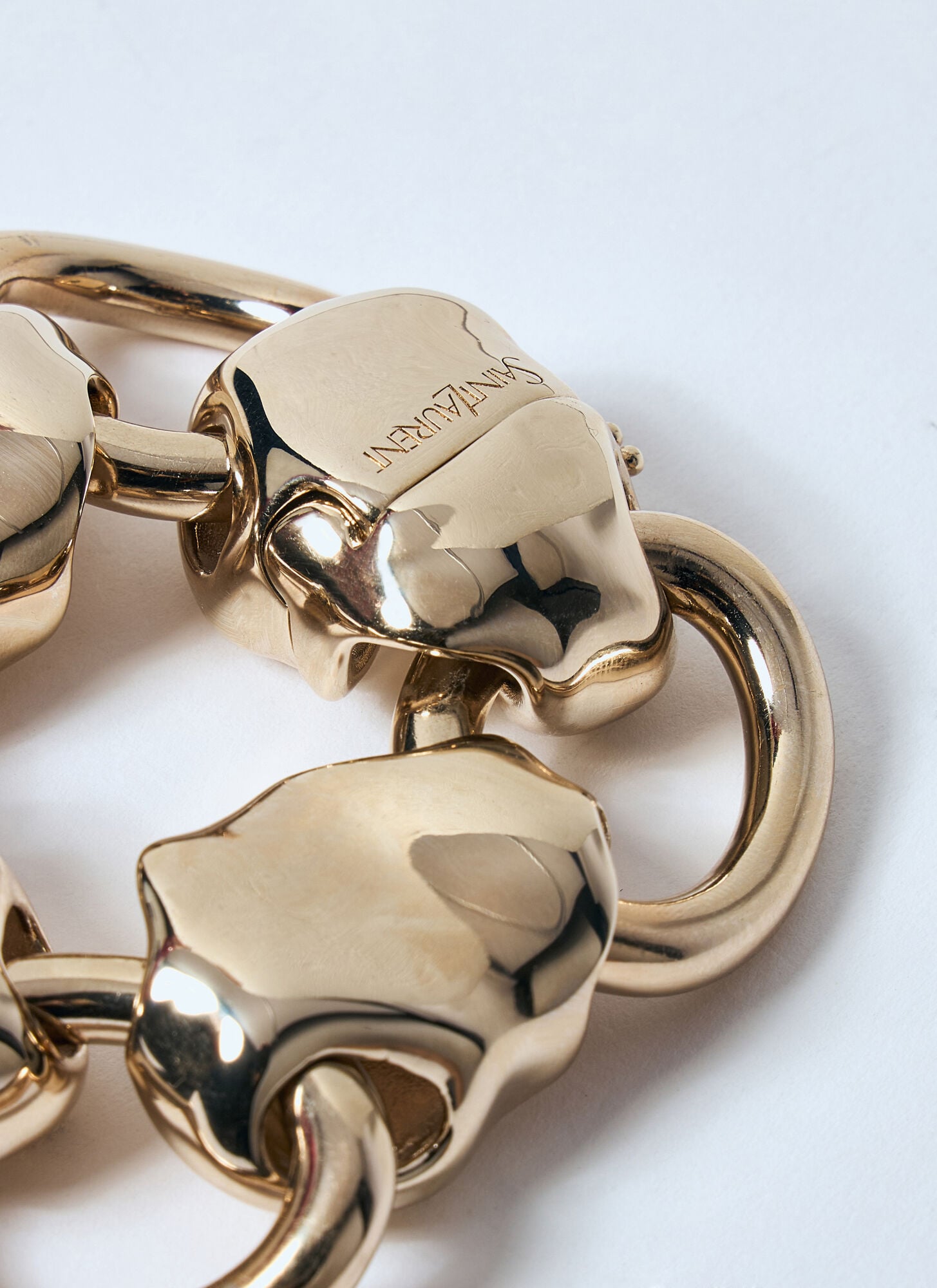  Saint Laurent Saint Laurent Shell Chain Bracelet - Frau Schmuck Gold One Size 