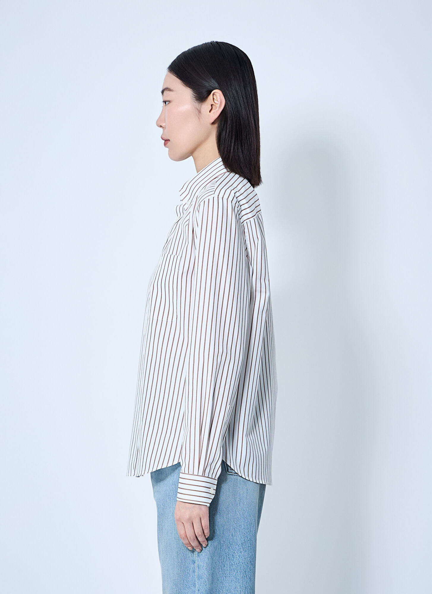  Saint Laurent Saint Laurent Cassandre Shirt - Frau Hemden Beige Fr - 34 