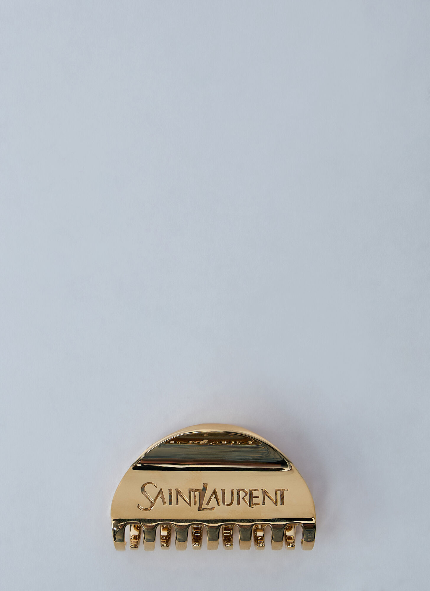 Saint Laurent `pince Crabe` Hair Clip In Gold