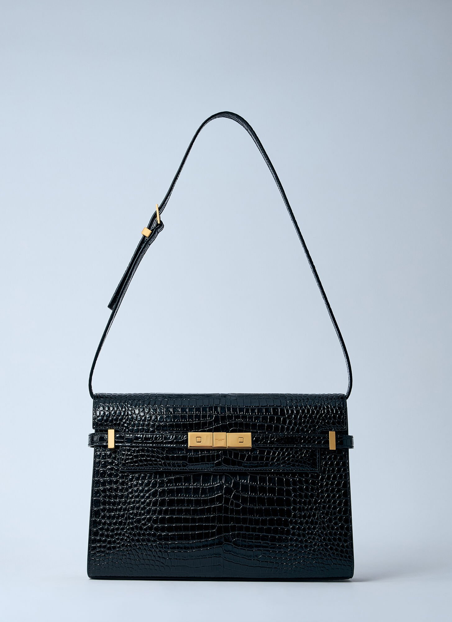 Saint Laurent Manhattan Shoulder Bag In Black