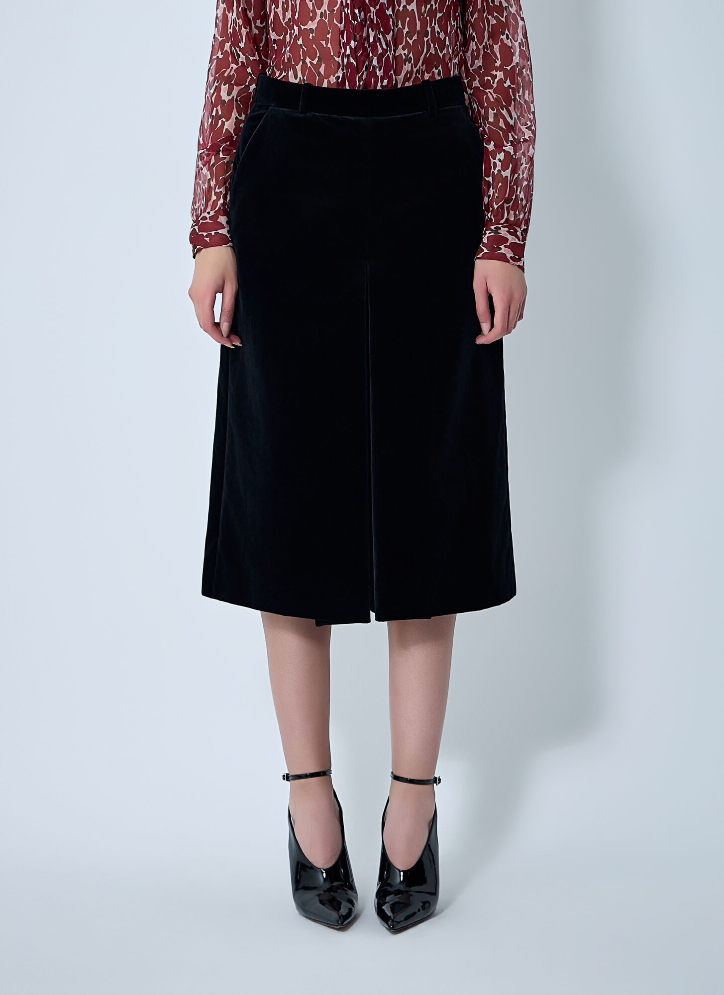 Saint Laurent Tailored Cropped Cotton Pants - Woman Pants Black Fr - 38