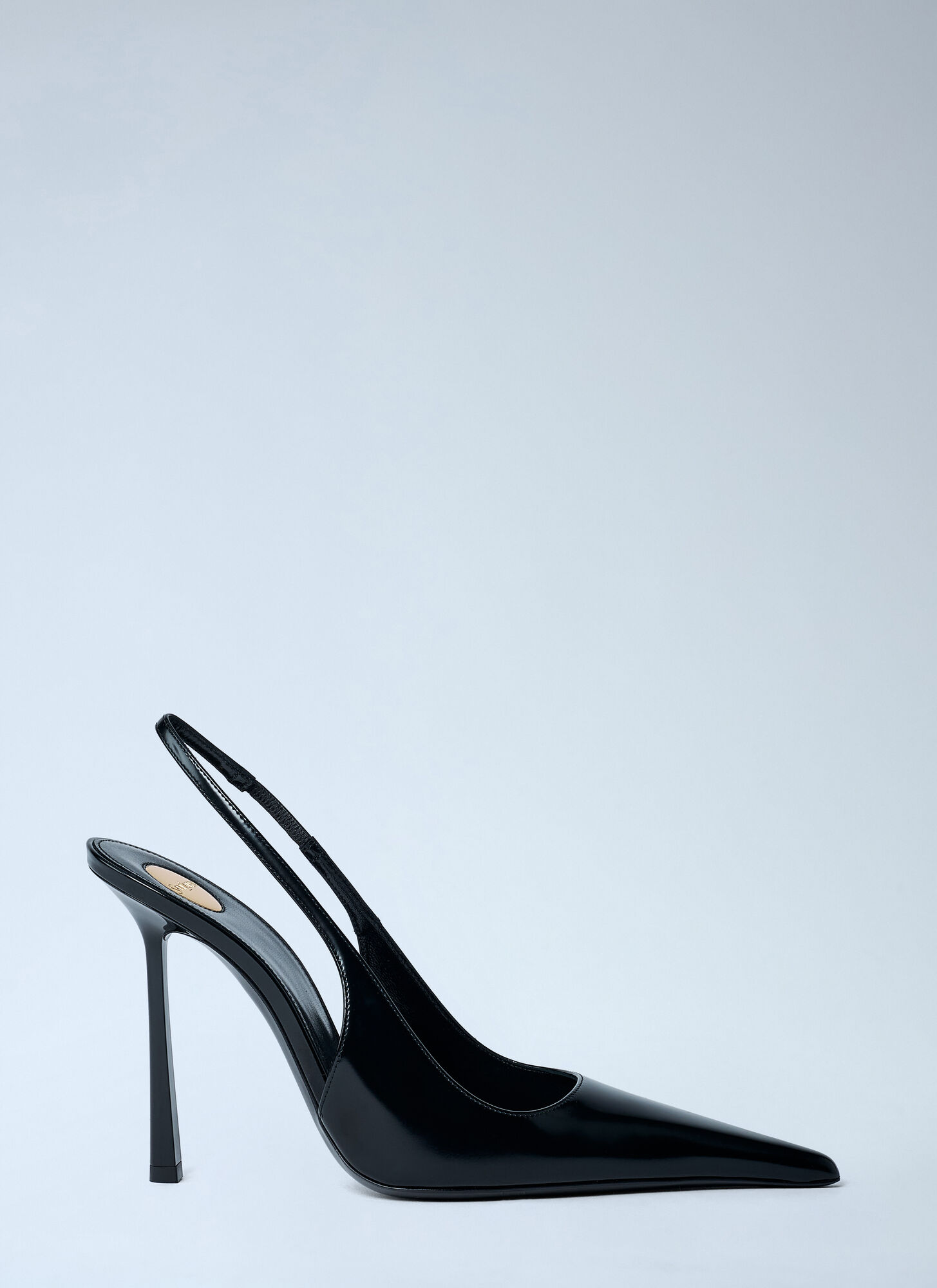 Saint Laurent Vendome 110 Leather Slingback Pumps In Black
