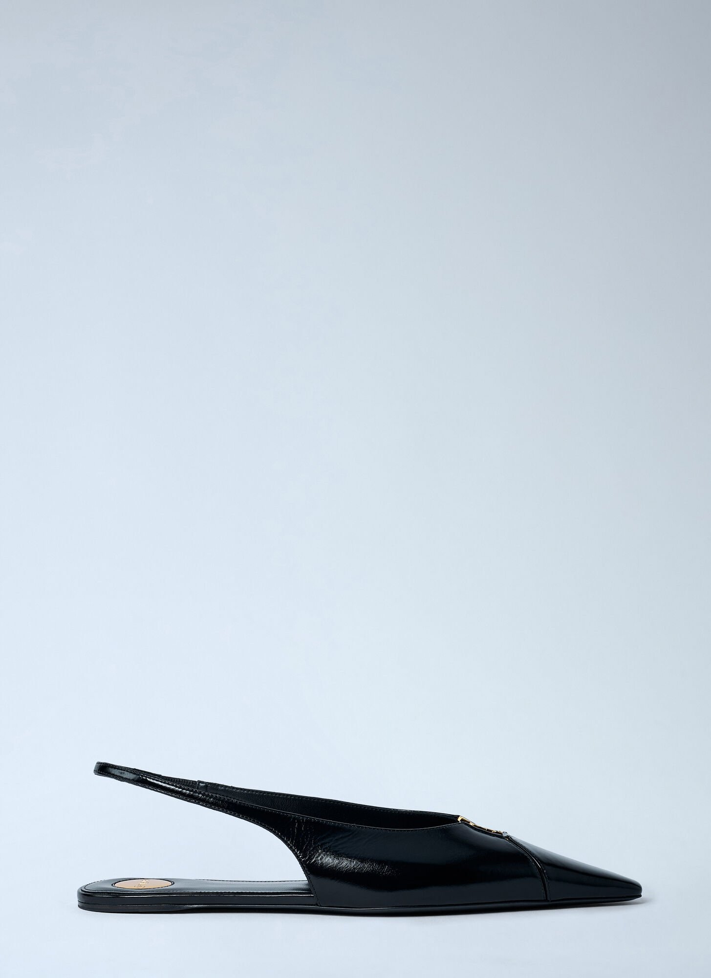 Saint Laurent Babylon 00 Slingback Ballerina Flats In Black