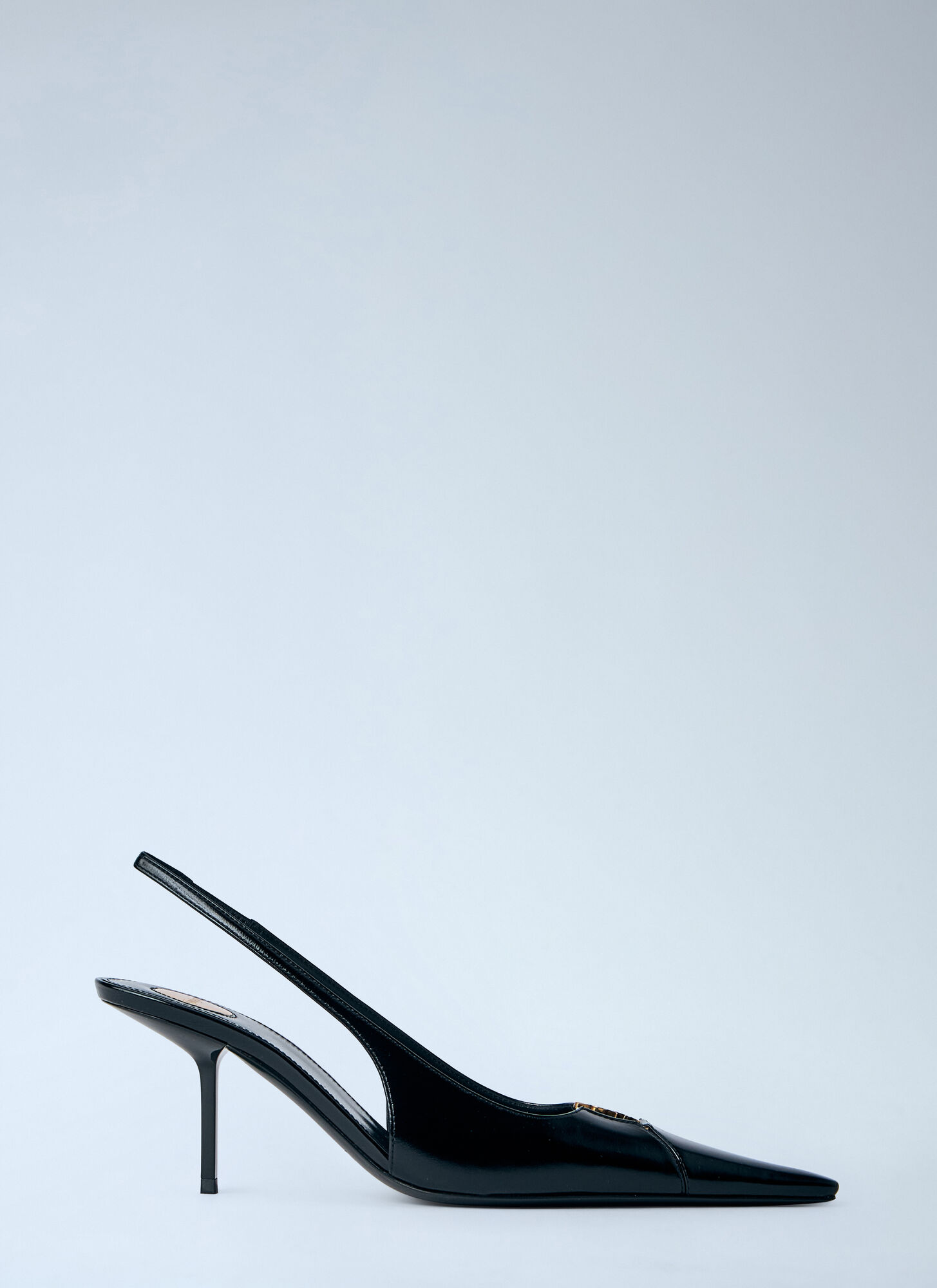 Saint Laurent Women's Black Babylone Breteuil Slingback Pumps - Woman Heels Eu - 38