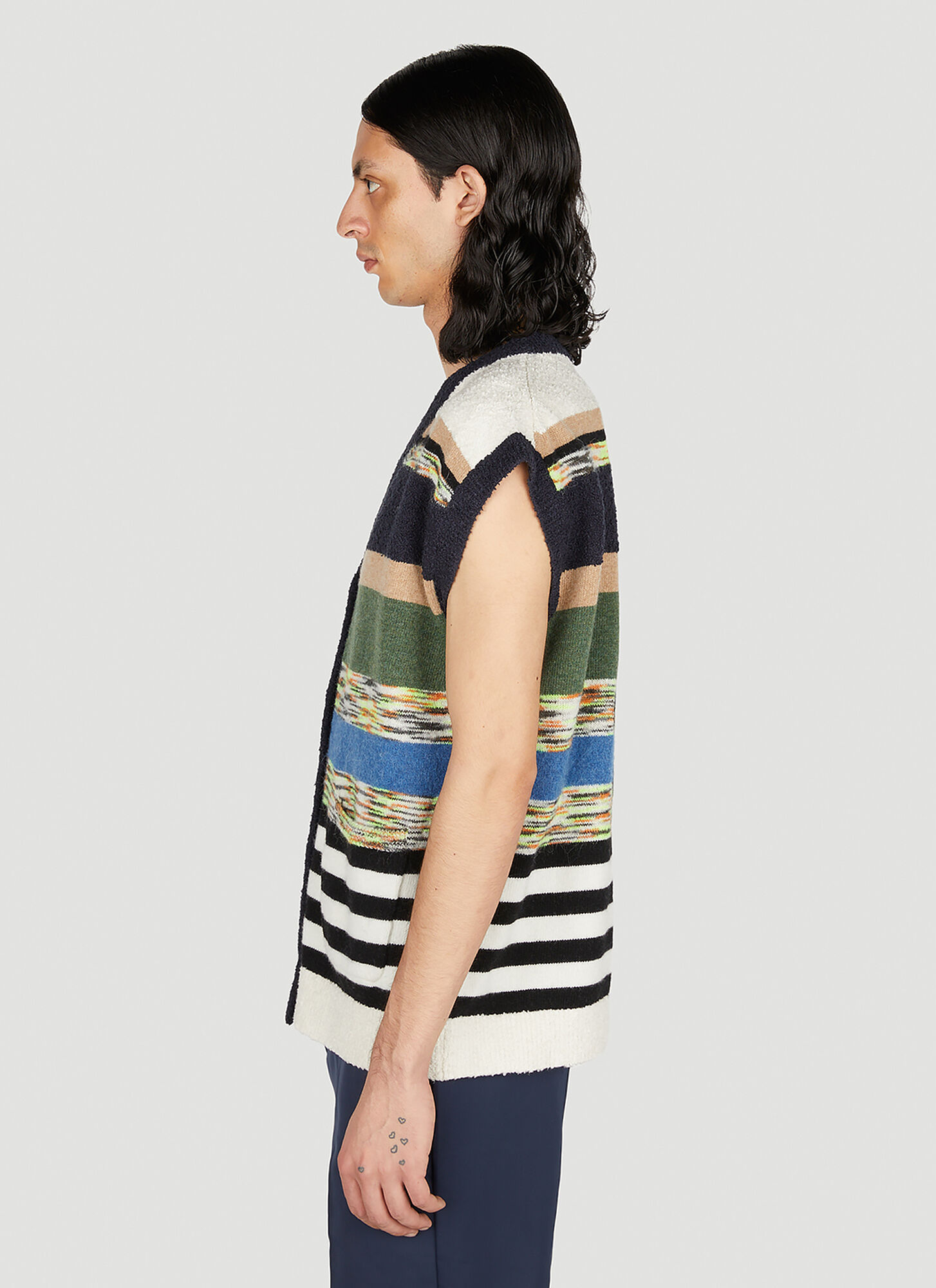  Soulland Soulland Alert And Fresh Sleeveless Cardigan -  Strick Multicolour L - Xl 