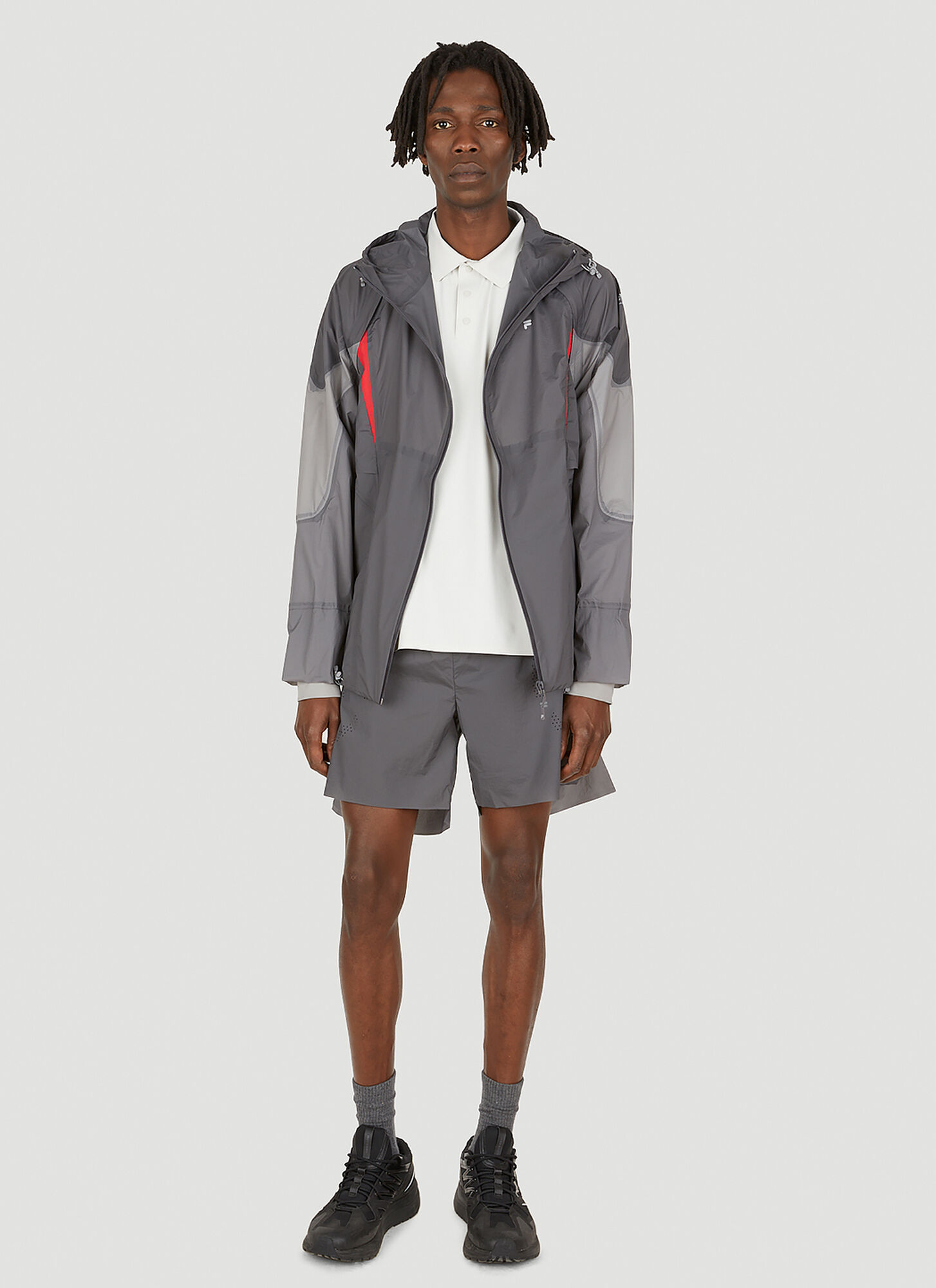  Slam Jam Slam Jam Transformable Windbreaker Jacket -  Jacken Grey Xl 