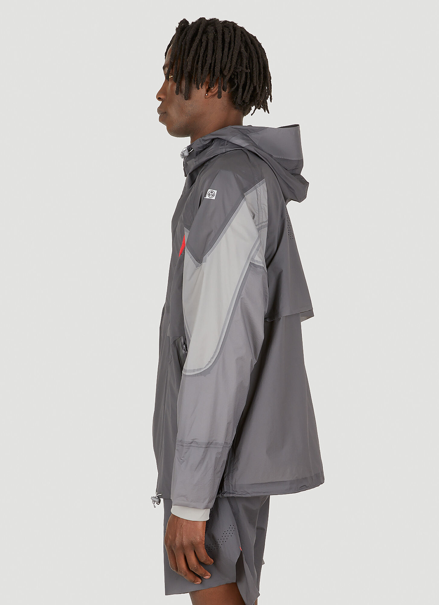  Slam Jam Slam Jam Transformable Windbreaker Jacket -  Jacken Grey Xl 