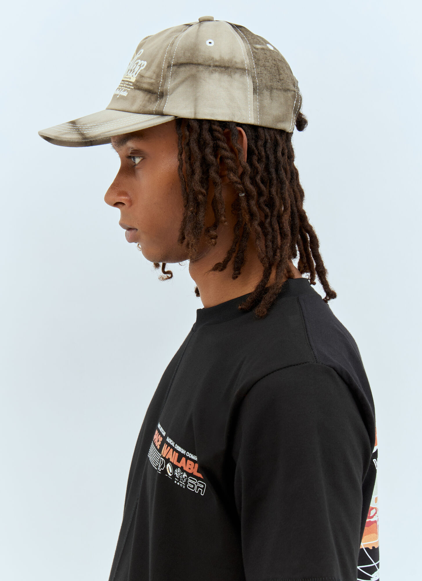  Space Available Space Available Artisan Circular Design Baseball Cap - Man Hats Grey One Size 
