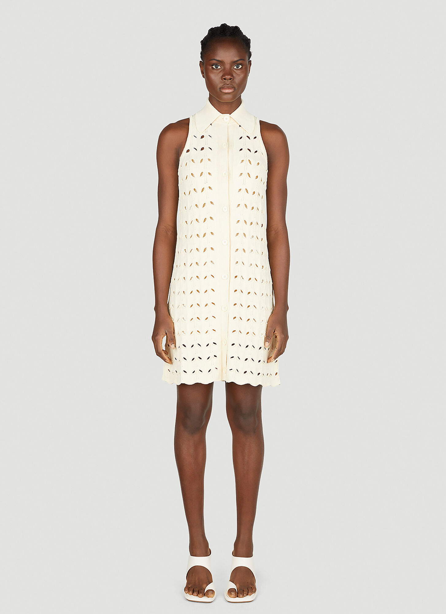 Sportmax Embroidered Dress – Woman Dresses White Xs