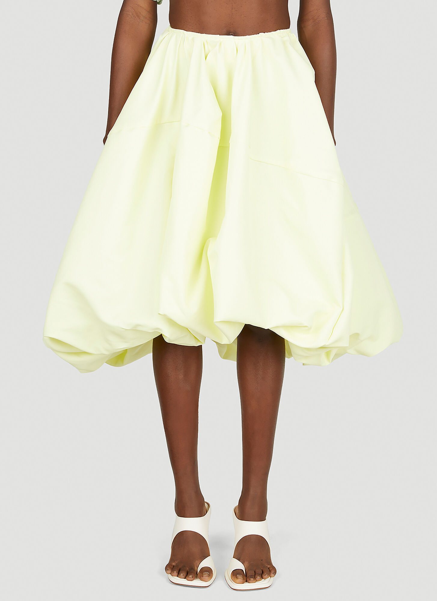 Sportmax Balloon Midi Skirt – Woman Skirts Yellow It – 40 Sportmax Balloon Midi Skirt – Woman Skirts Yellow It – 40