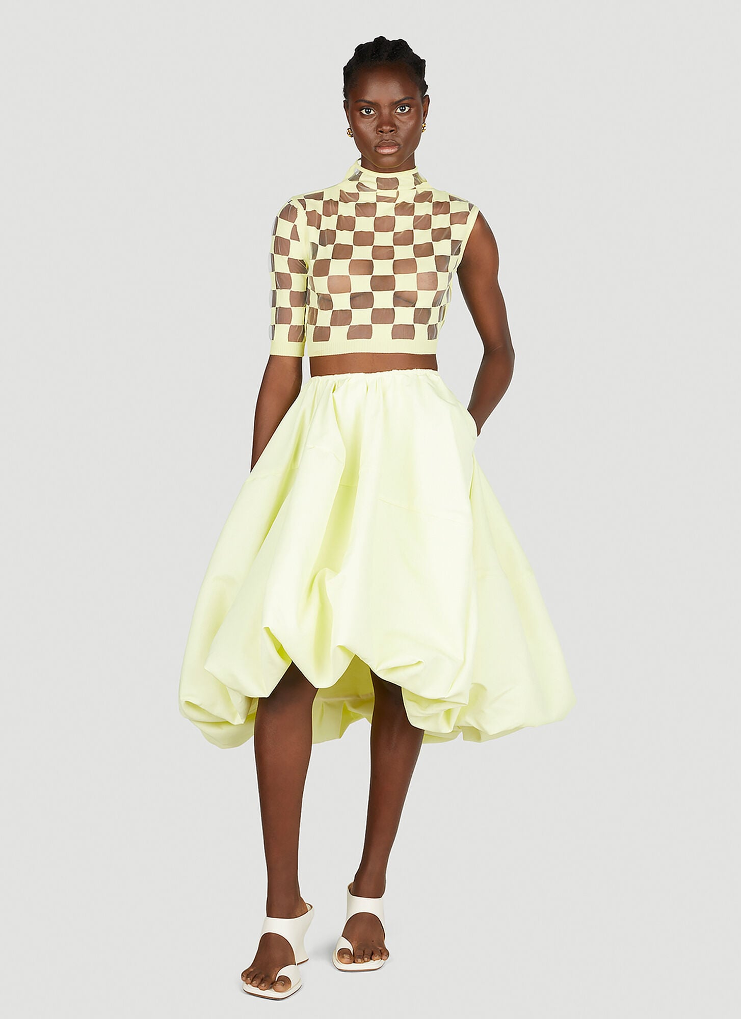  Sportmax Sportmax Balloon Midi Skirt - Frau Röcke Yellow It - 40 