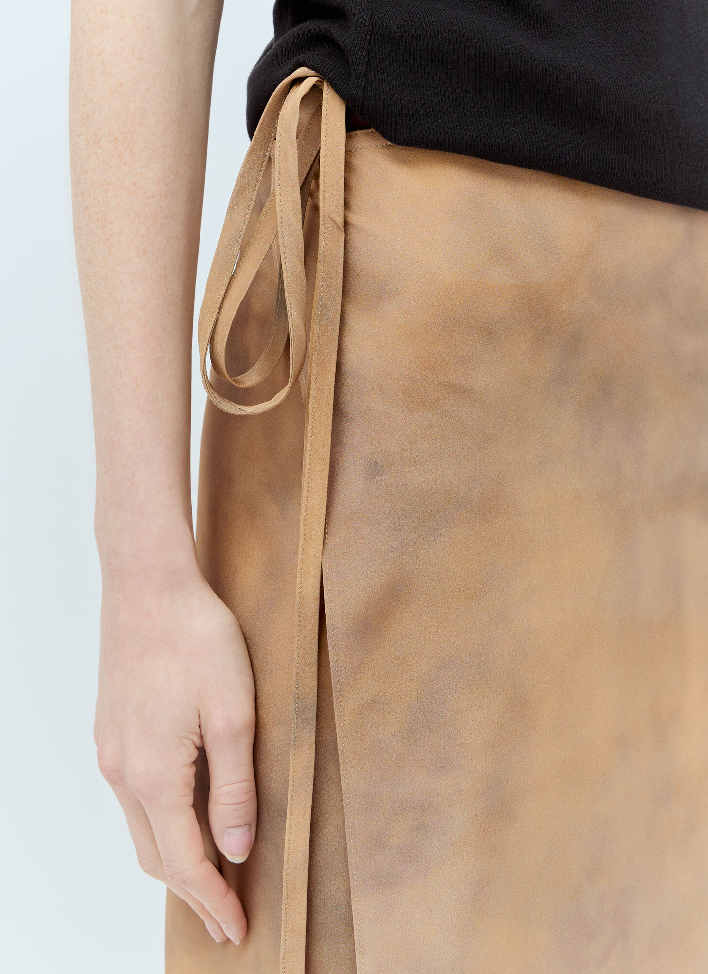  Sportmax Sportmax Silk Wrap Midi Skirt - Frau Röcke Beige It - 42 