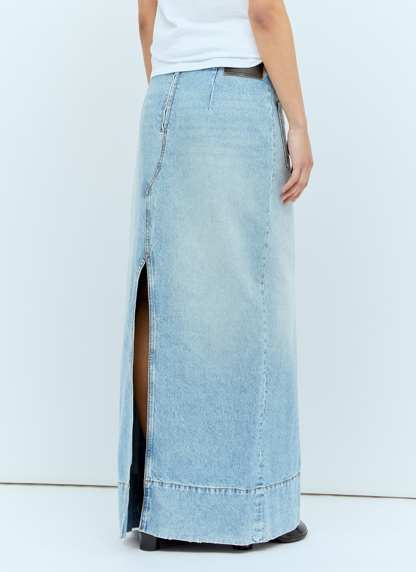  Sportmax Sportmax Backwards Denim Skirt - Frau Röcke Blue It - 38 