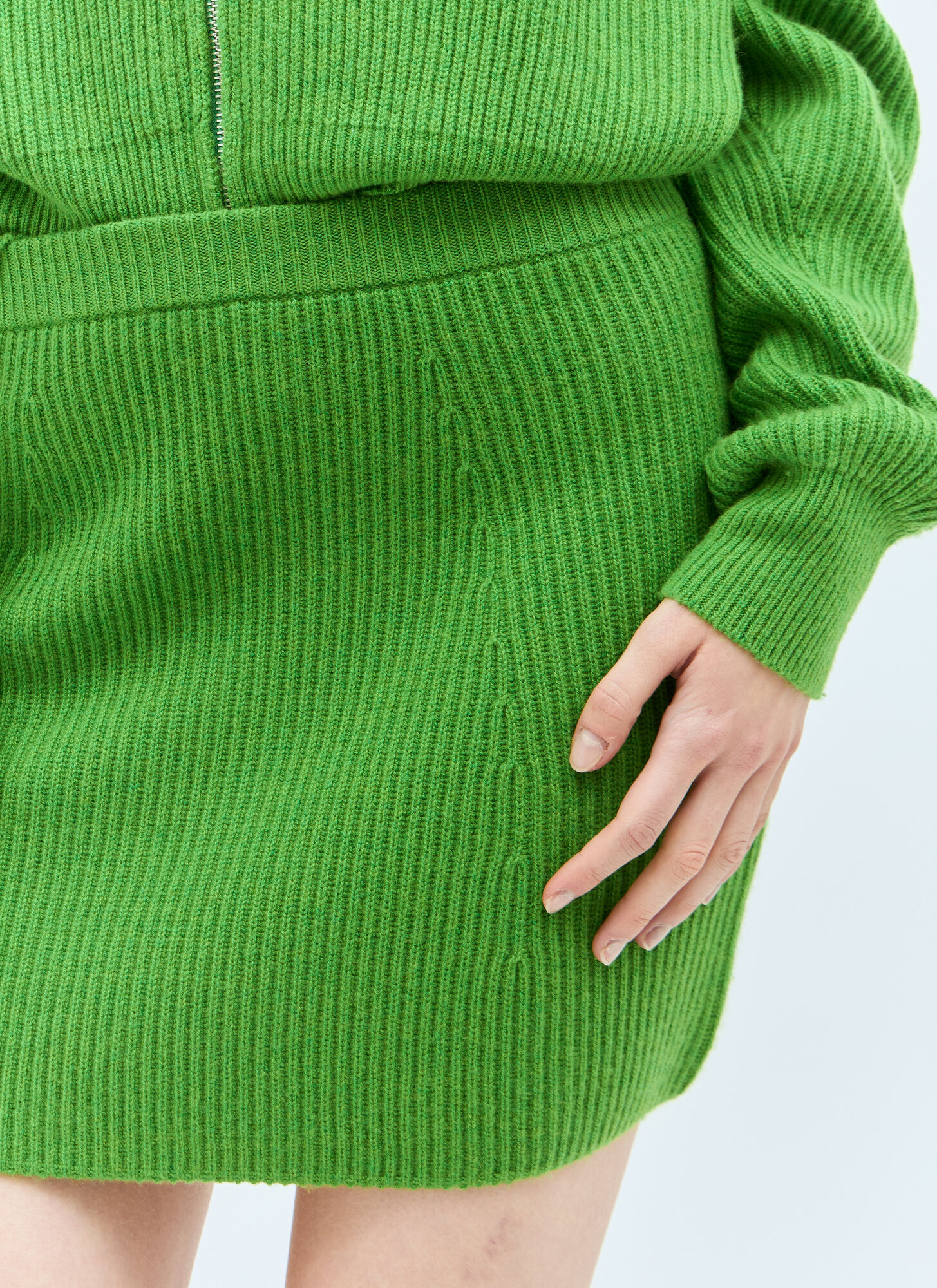  Sportmax Sportmax Wool-and-cashmere-blend Mini Skirt - Frau Röcke Green M 
