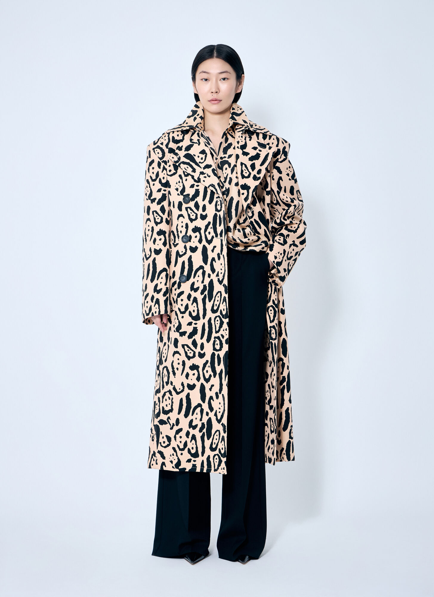  Sportmax Sportmax Animal-print Shirt - Frau Hemden Beige It - 42 