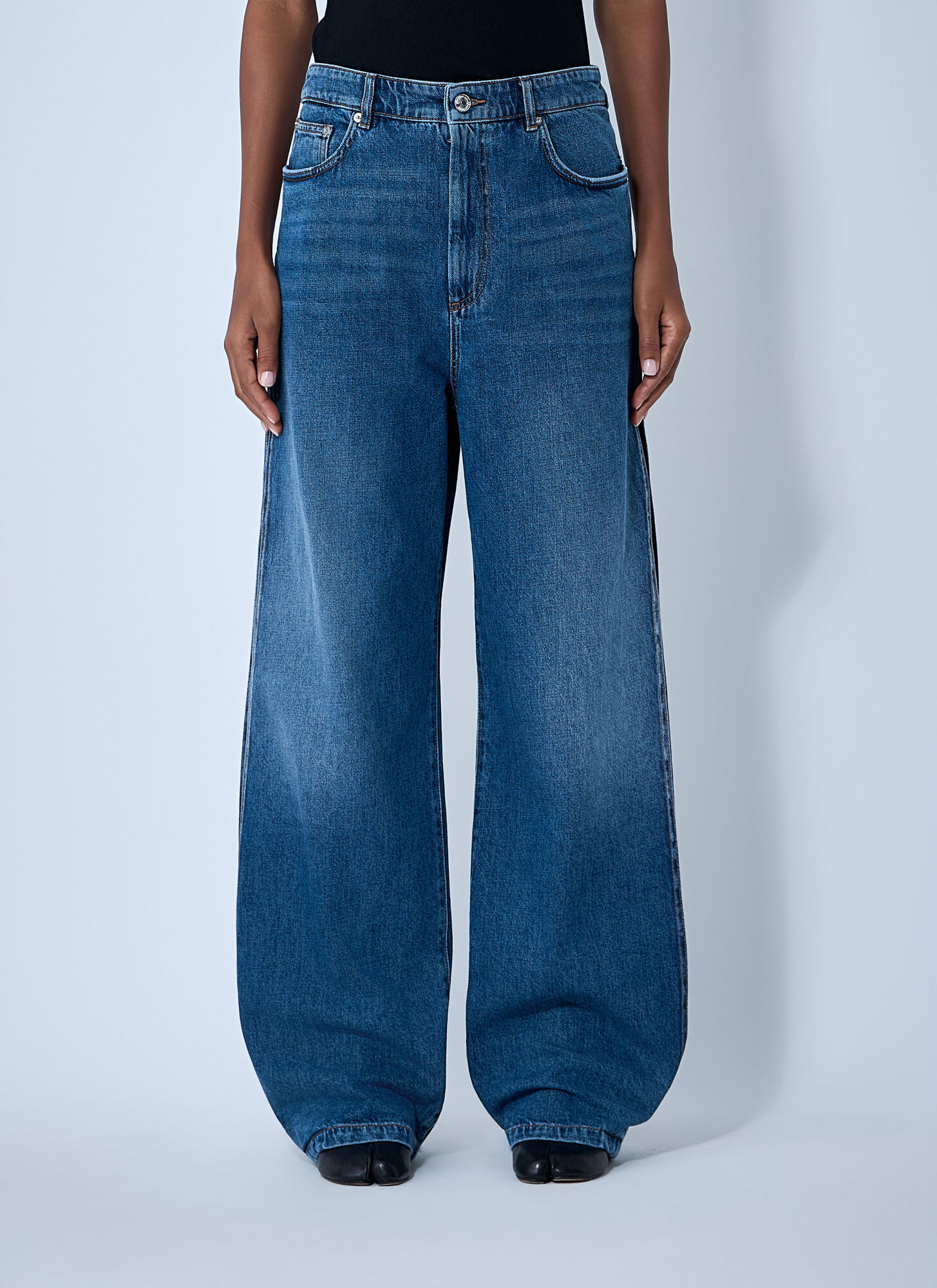 Sportmax Women's Denim Wide-Leg Jeans - Woman Jeans 29