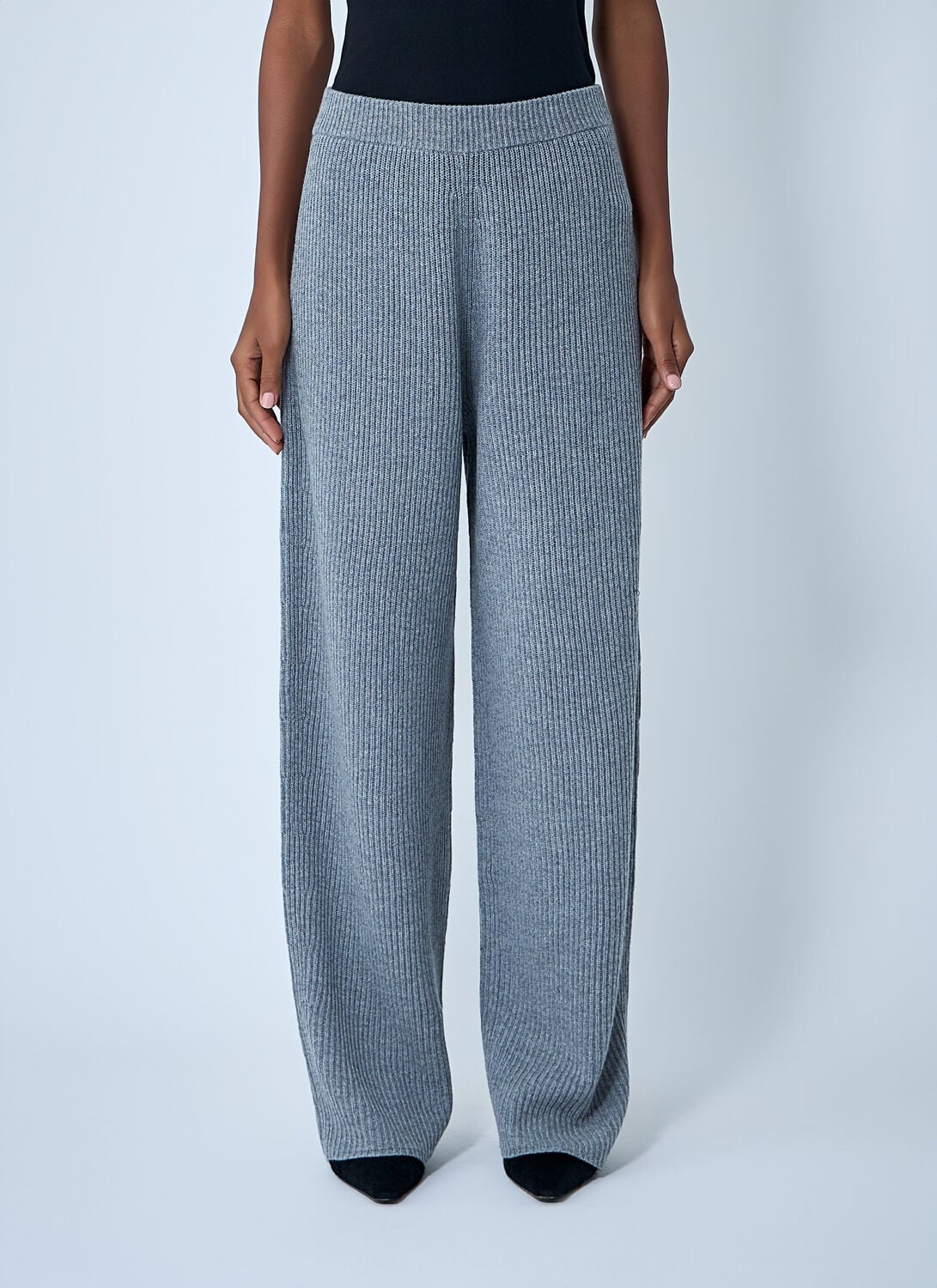 Sportmax Wool-and-cashmere-blend Pants - Woman Pants Grey L