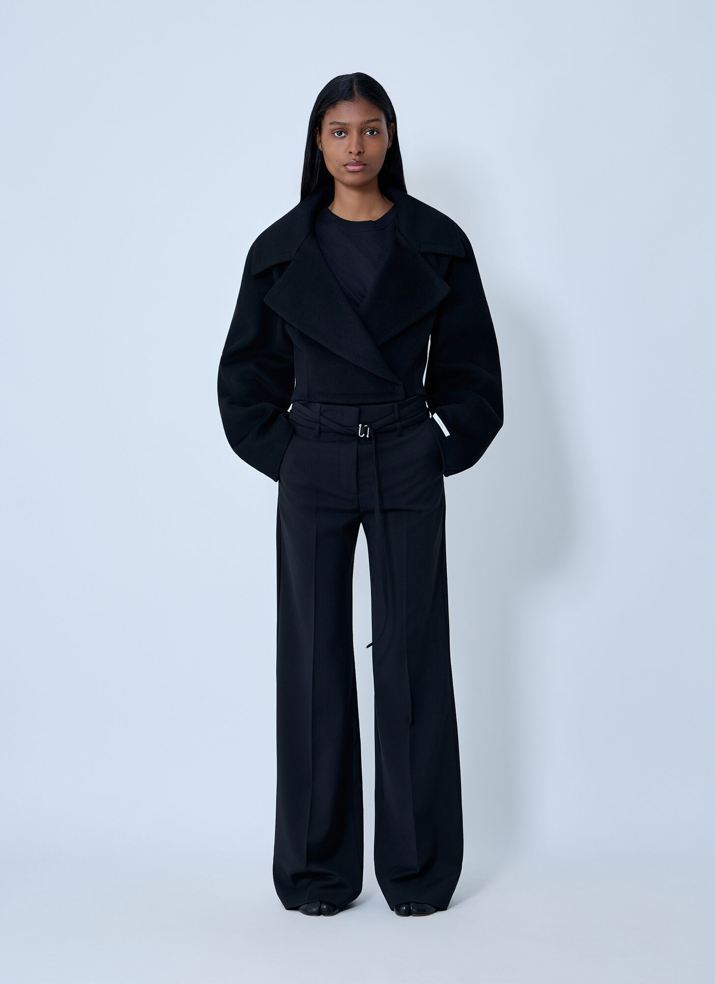  Sportmax Sportmax Wool Coat - Frau Jacken Black It - 40 