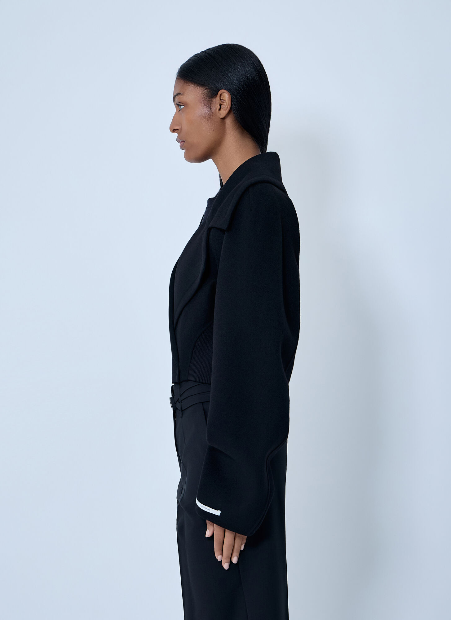  Sportmax Sportmax Wool Coat - Frau Jacken Black It - 40 