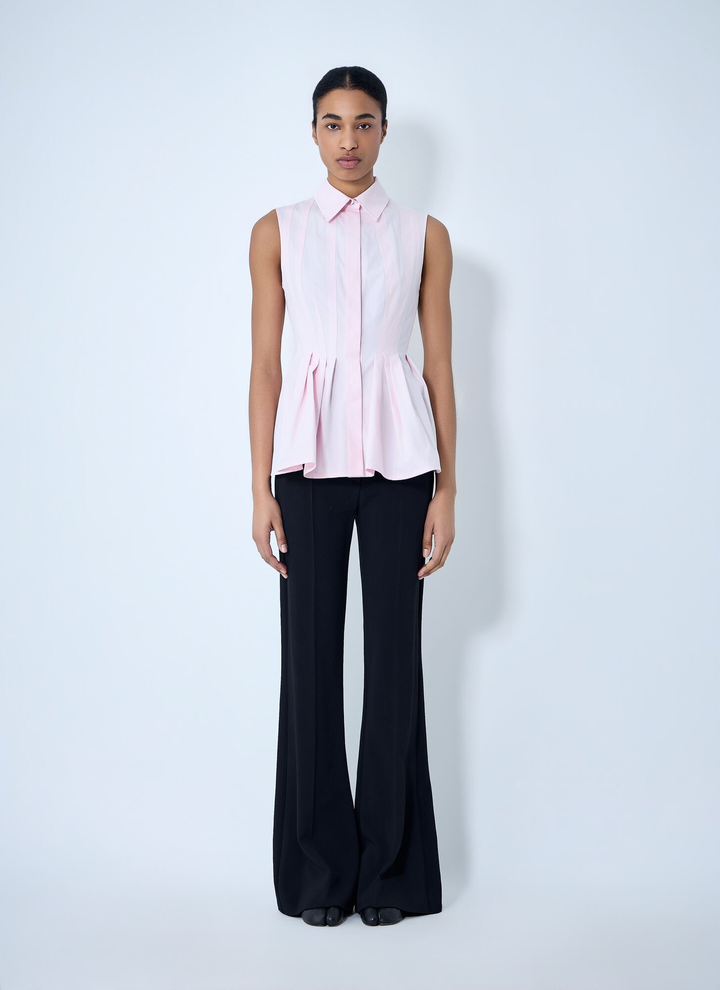  Sportmax Sportmax Sleeveless Pleated Blouse - Frau Tops Pink It - 42 