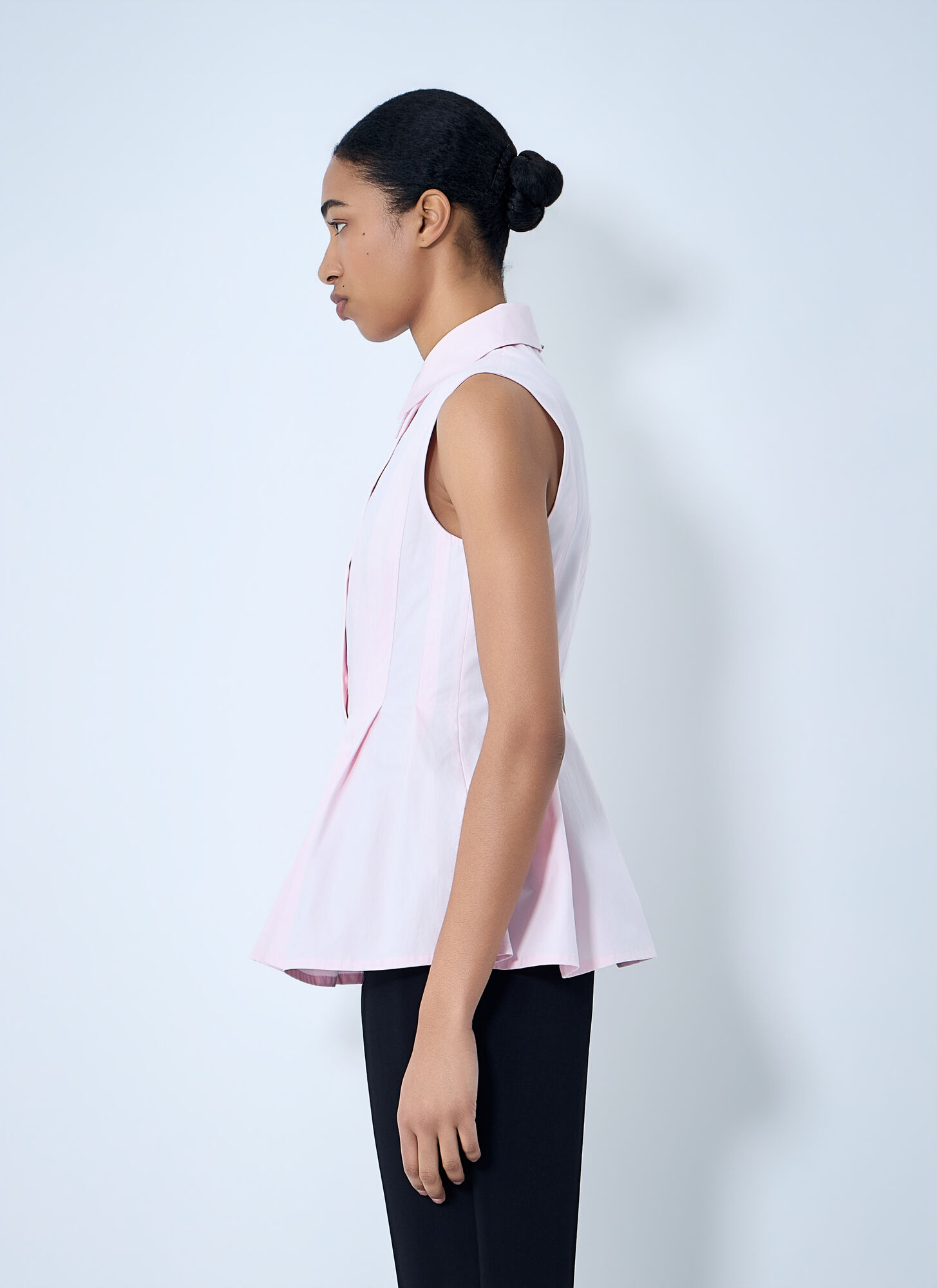  Sportmax Sportmax Sleeveless Pleated Blouse - Frau Tops Pink It - 42 