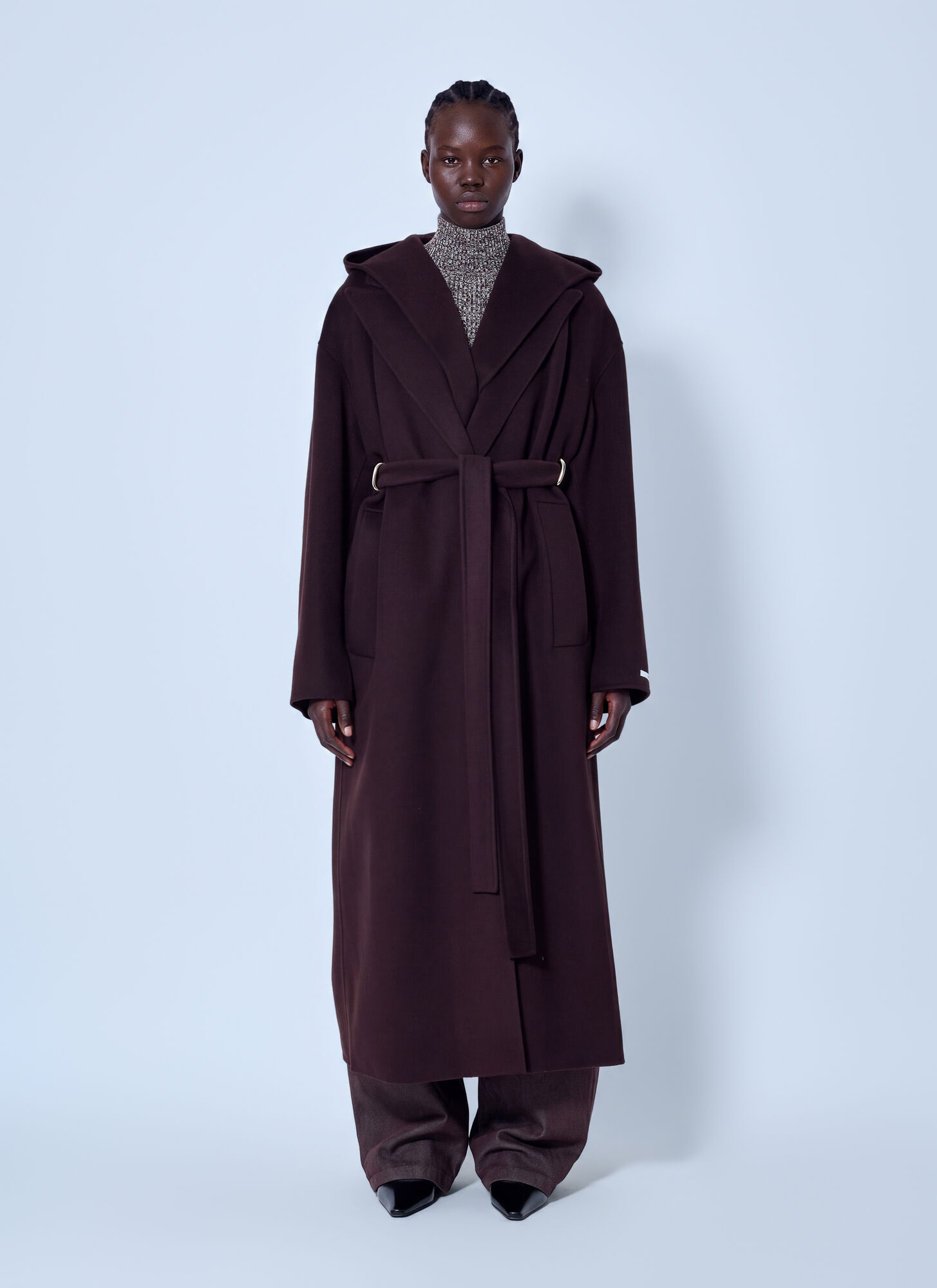 Sportmax , Belted Coats, Female, Brown, Xs, Olmo Coat - Image 3