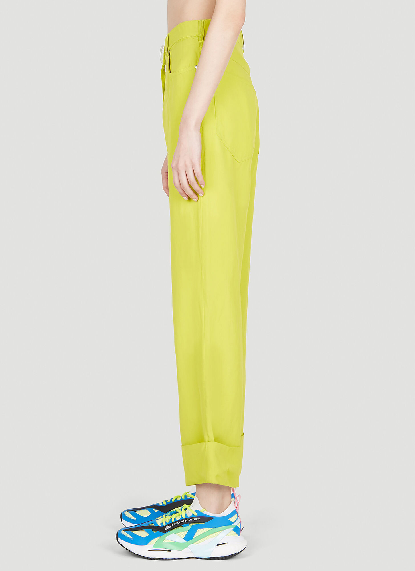  Stella Mccartney Stella Mccartney Maxi Button Pants - Frau Hosen Yellow It - 40 