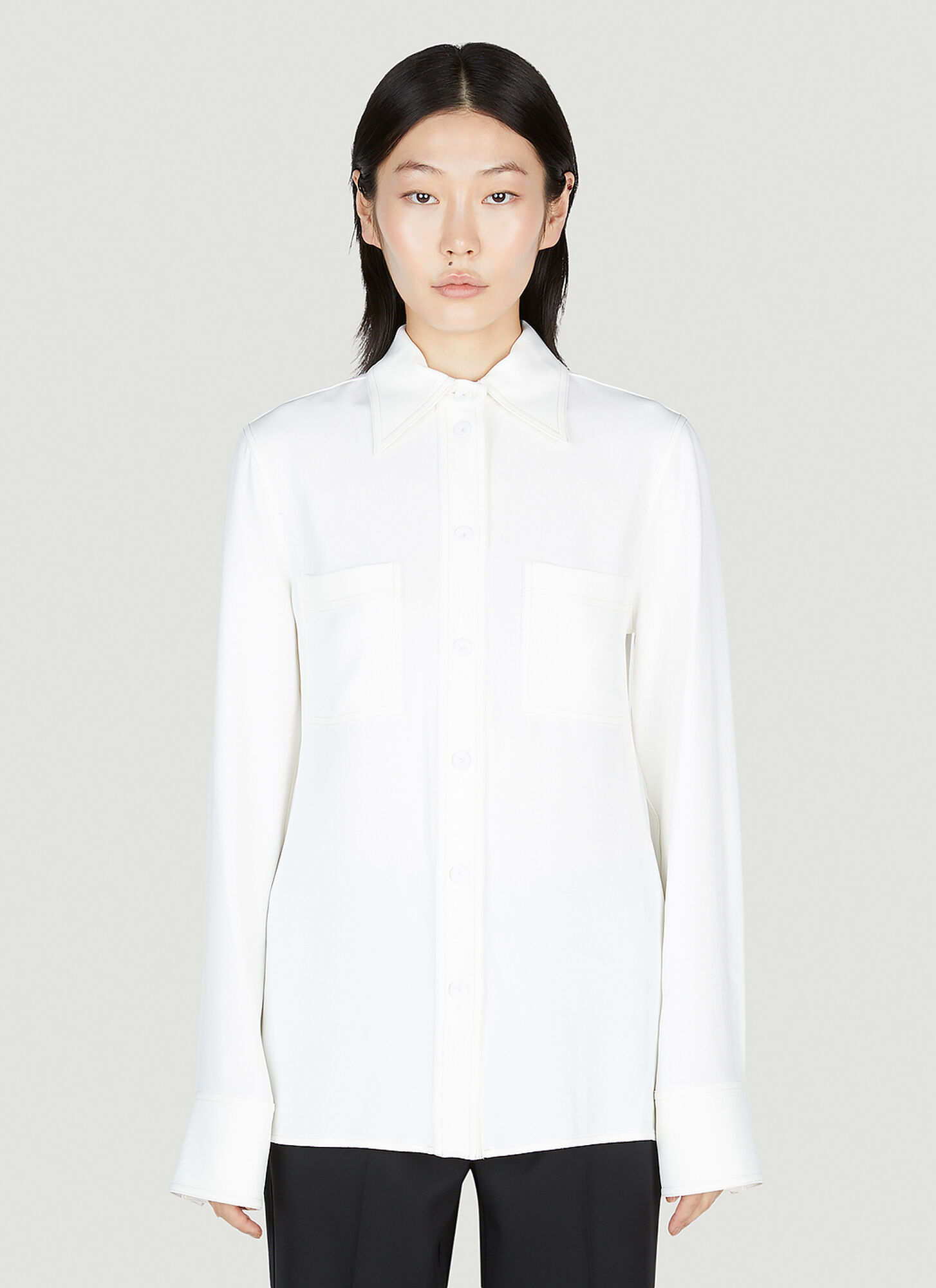 Stella Mccartney Women's White Classic Shirt - Woman Shirts It - 44