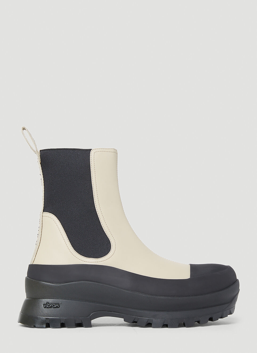 Shop Stella Mccartney Trace Alter Mat Ankle Boots In Beige
