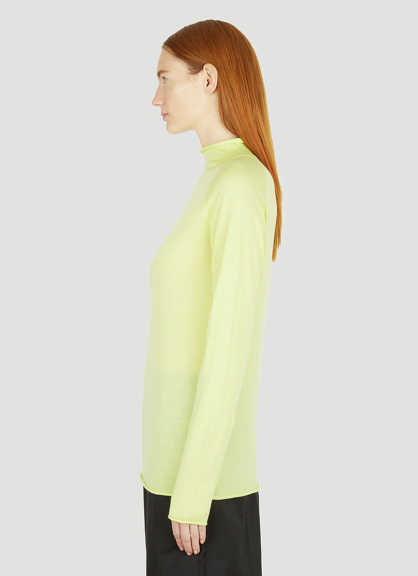  Studio Nicholson Studio Nicholson Calid Sweater - Frau Strick Yellow 3 