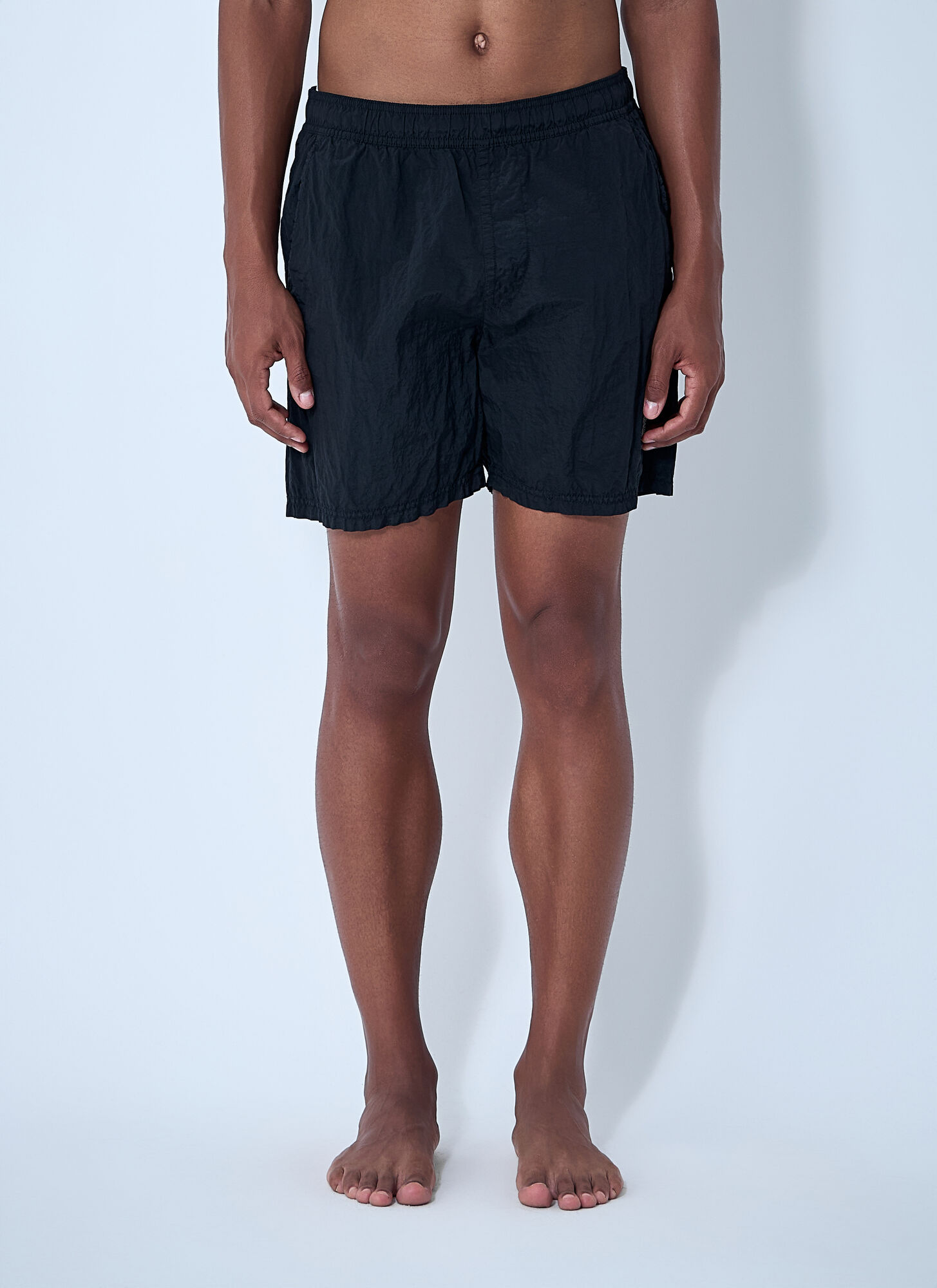 Stone Island Men's Black Nylon Metal Swim Shorts - Man Shorts S