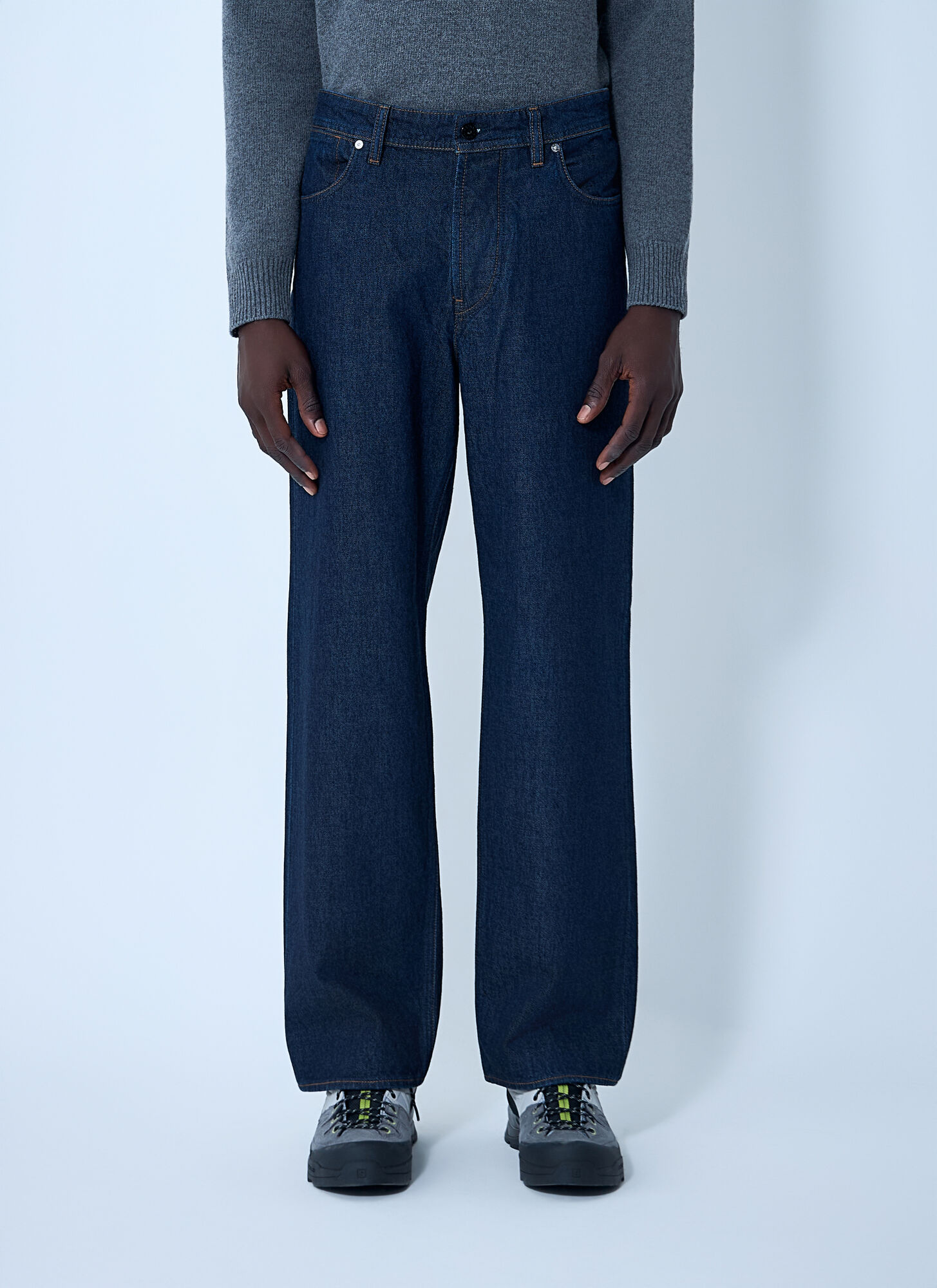 Stone Island Uomo Blu Compass Patch Jeans - Man Jeans E 30
