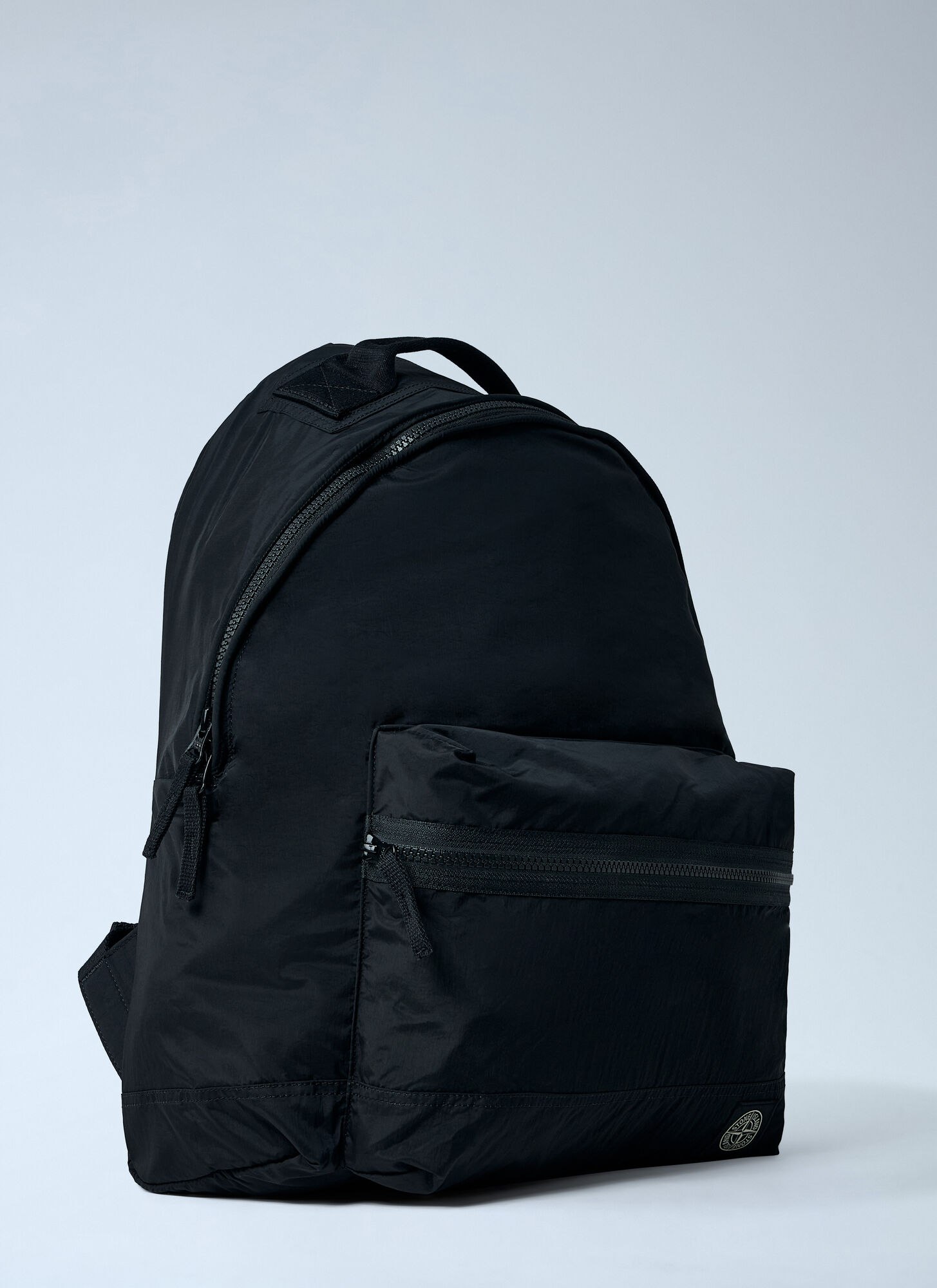  Stone Island Stone Island Logo Motif Backpack - Mann Rucksäcke Black One Size 