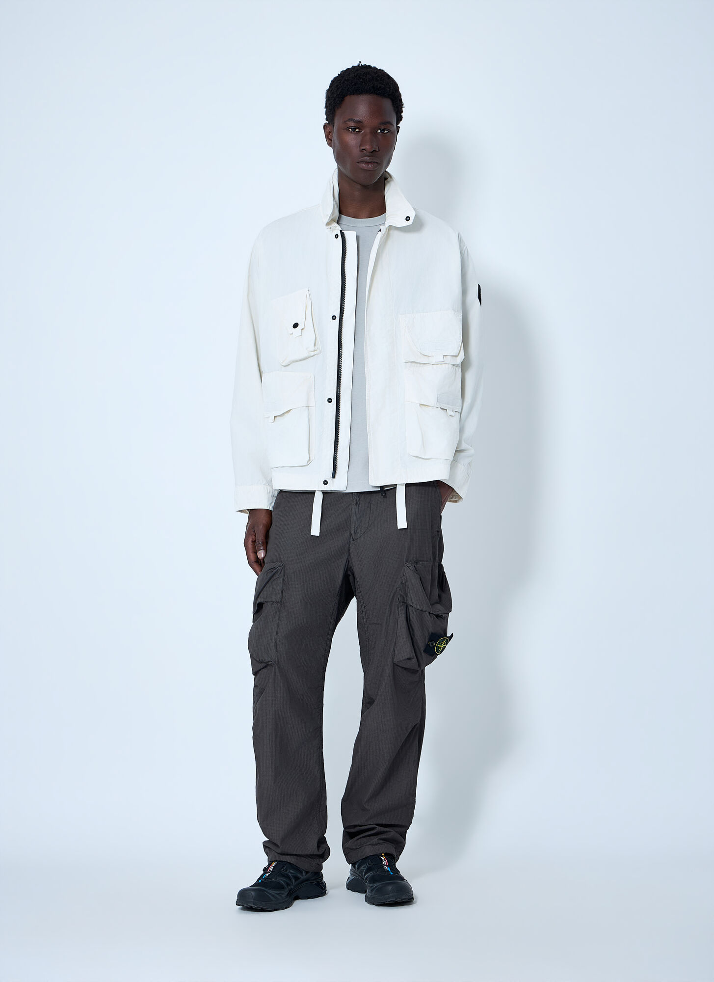  Stone Island Stone Island Utility Pocket Jacket - Mann Jacken Ivory L 