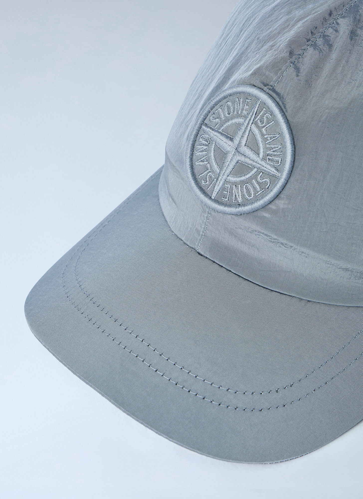  Stone Island Stone Island Logo Patch Baseball Cap - Mann Hats Grey Xl 