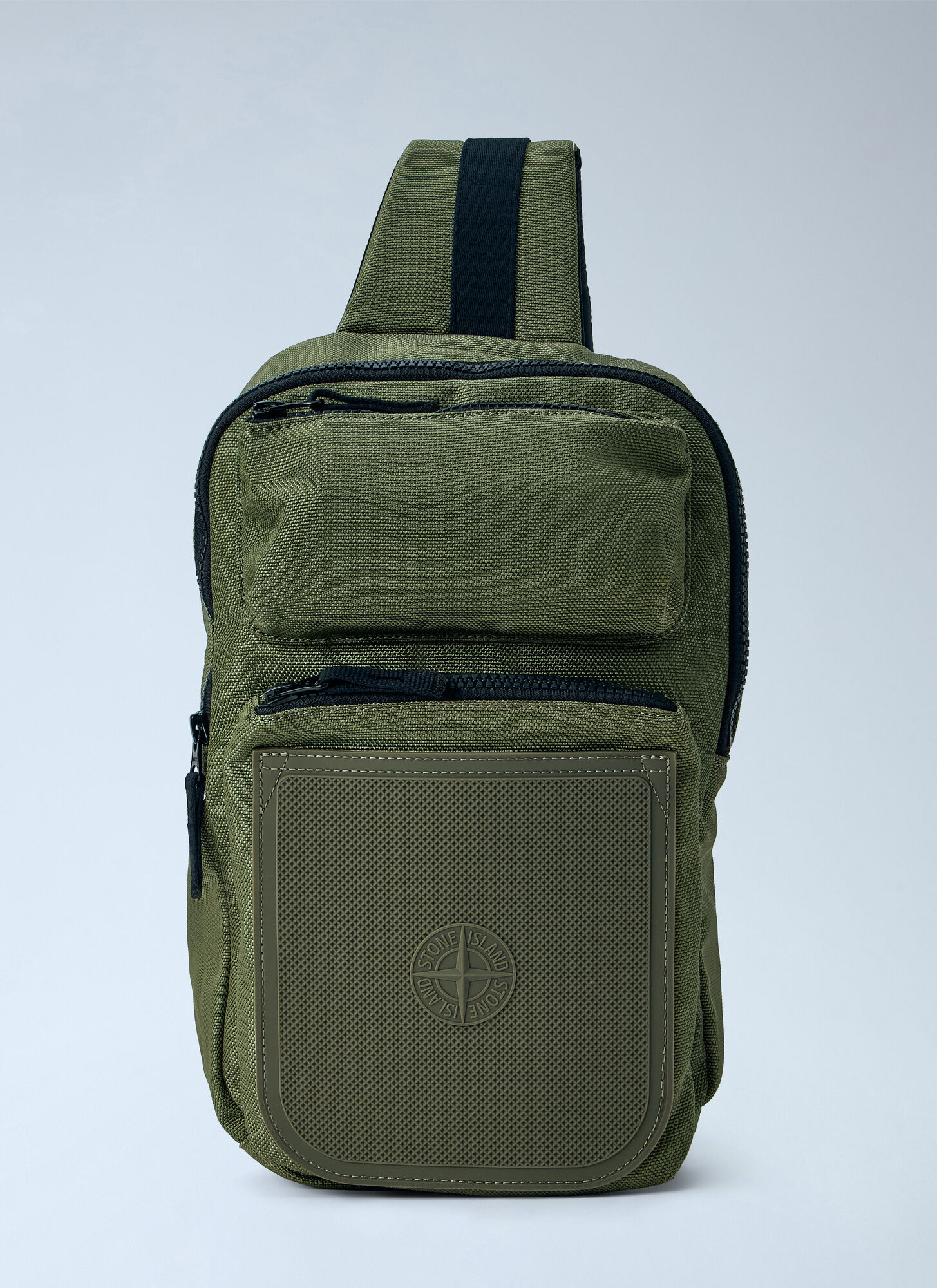 Stone Island Sling Backpack - Man Backpacks Green One Size