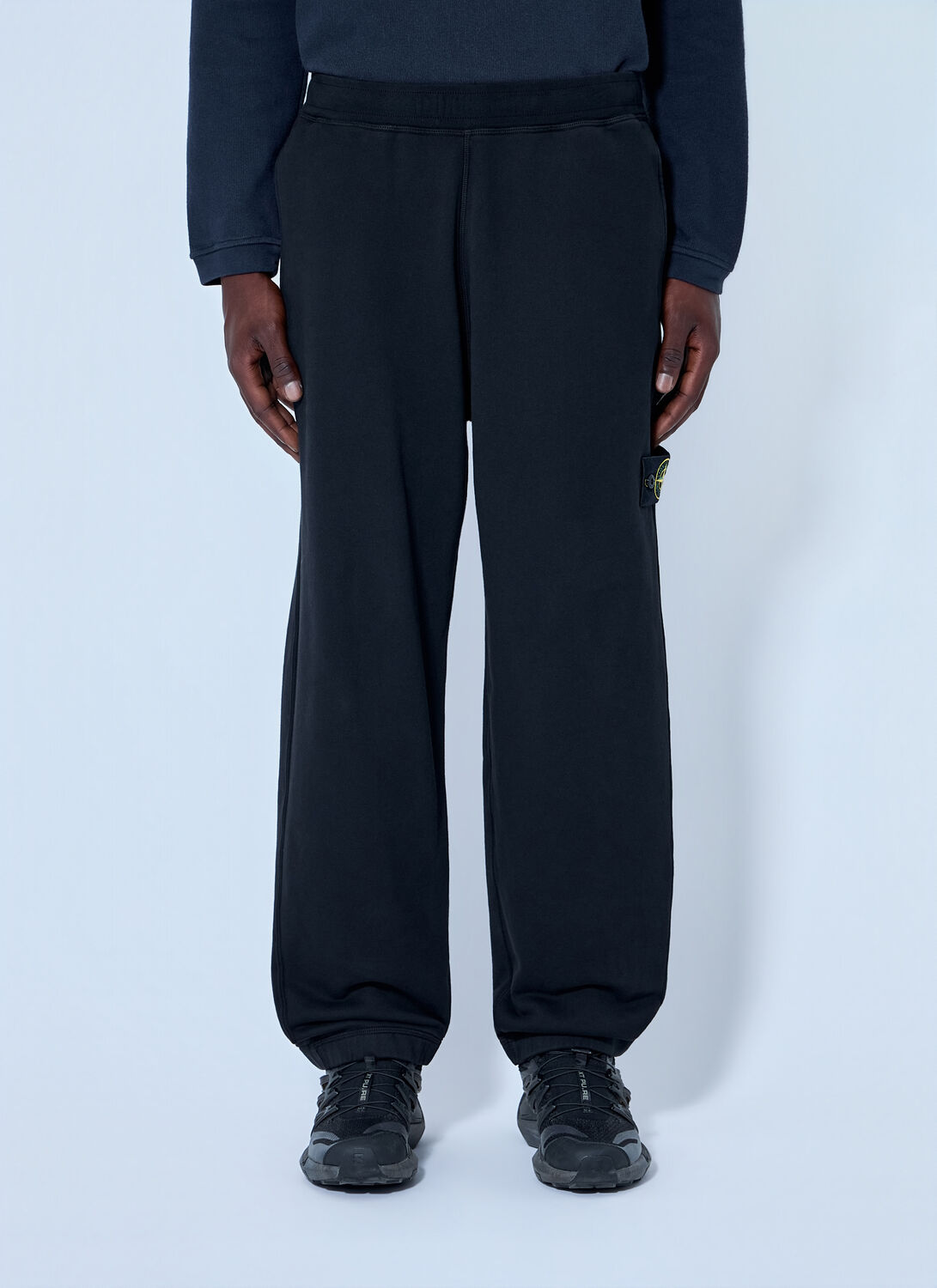 Stone Island Elasticated Track Pants - Man Track Pants Black Xl